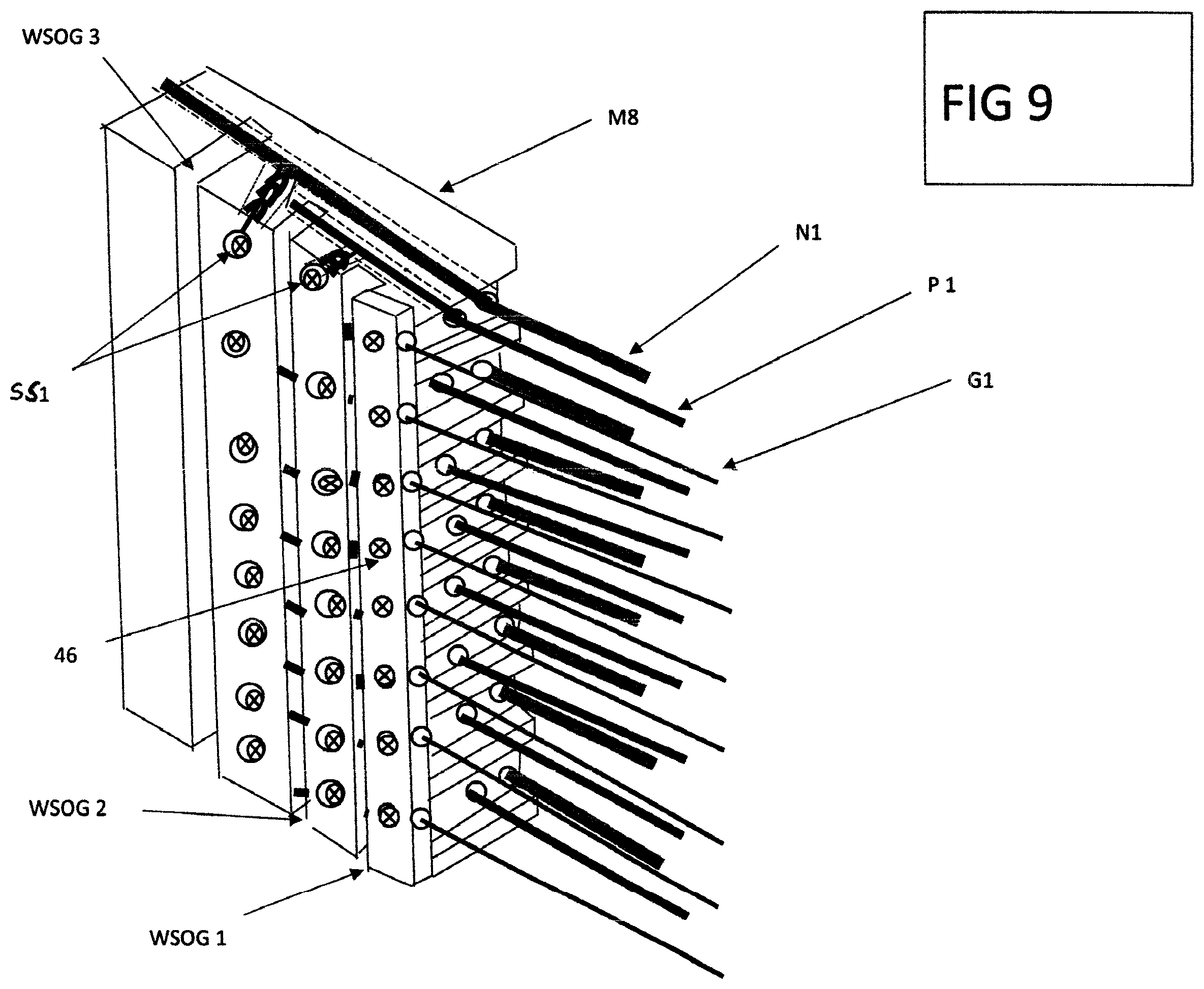 Patent US11784423 Figure 6 – Knee saver multiplex electrical termination device board