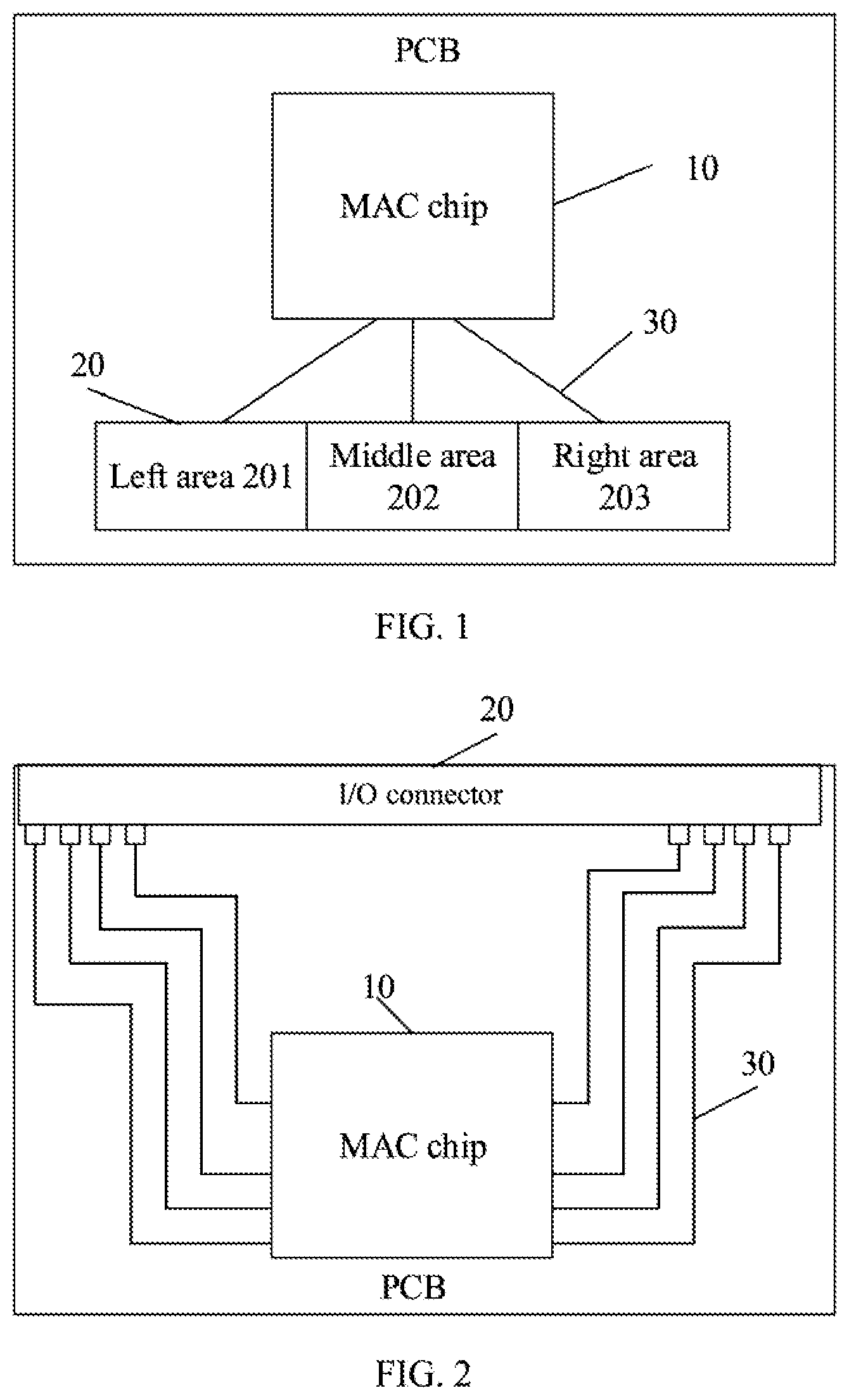 Patent US11784425 Figure 1 – Chip-to-module cable assembly and PCB circuit
