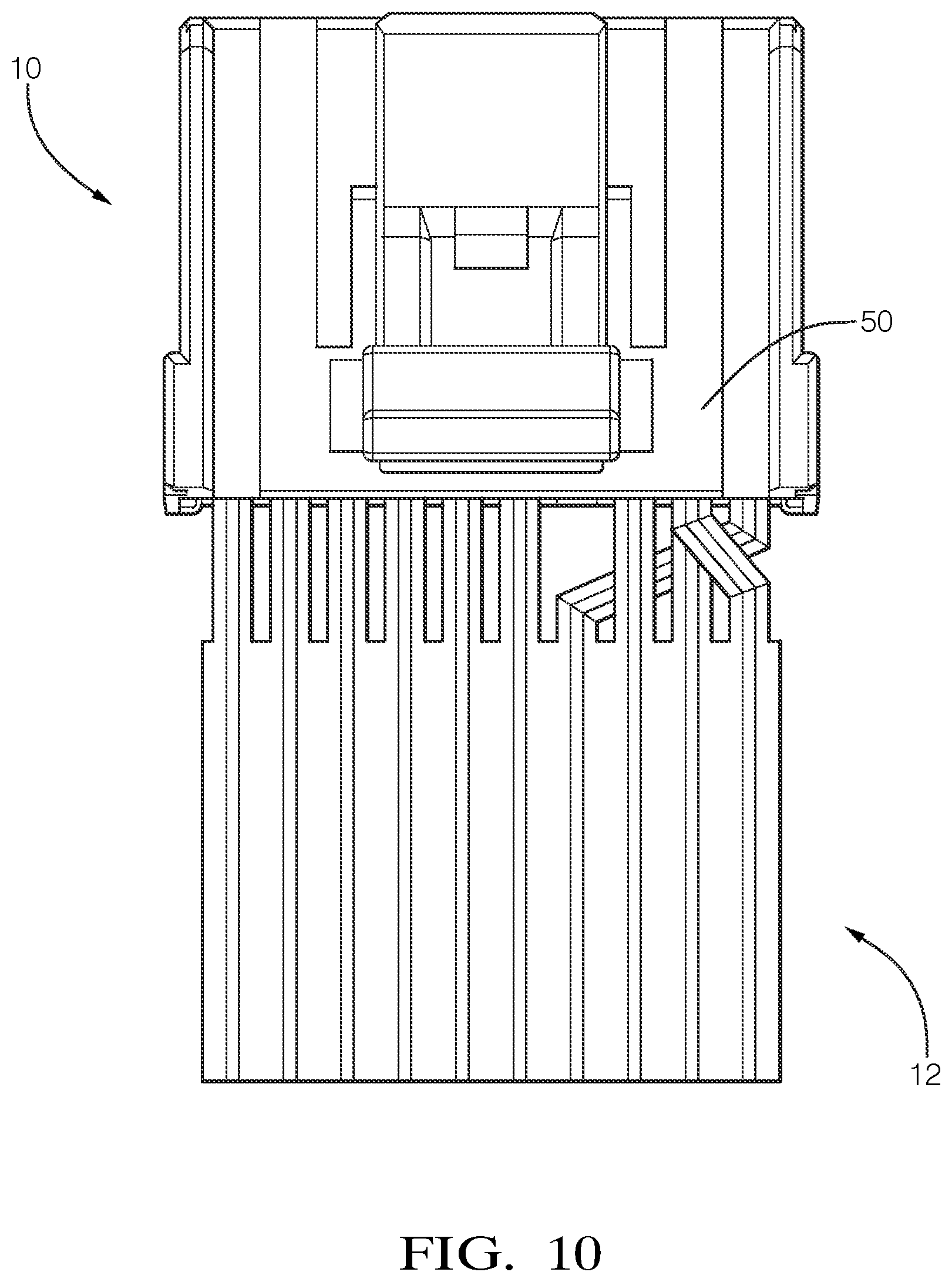 Patent US11784426 Figure 8 – Electrical cable assembly, method and apparatus for making same and electrical terminal for same