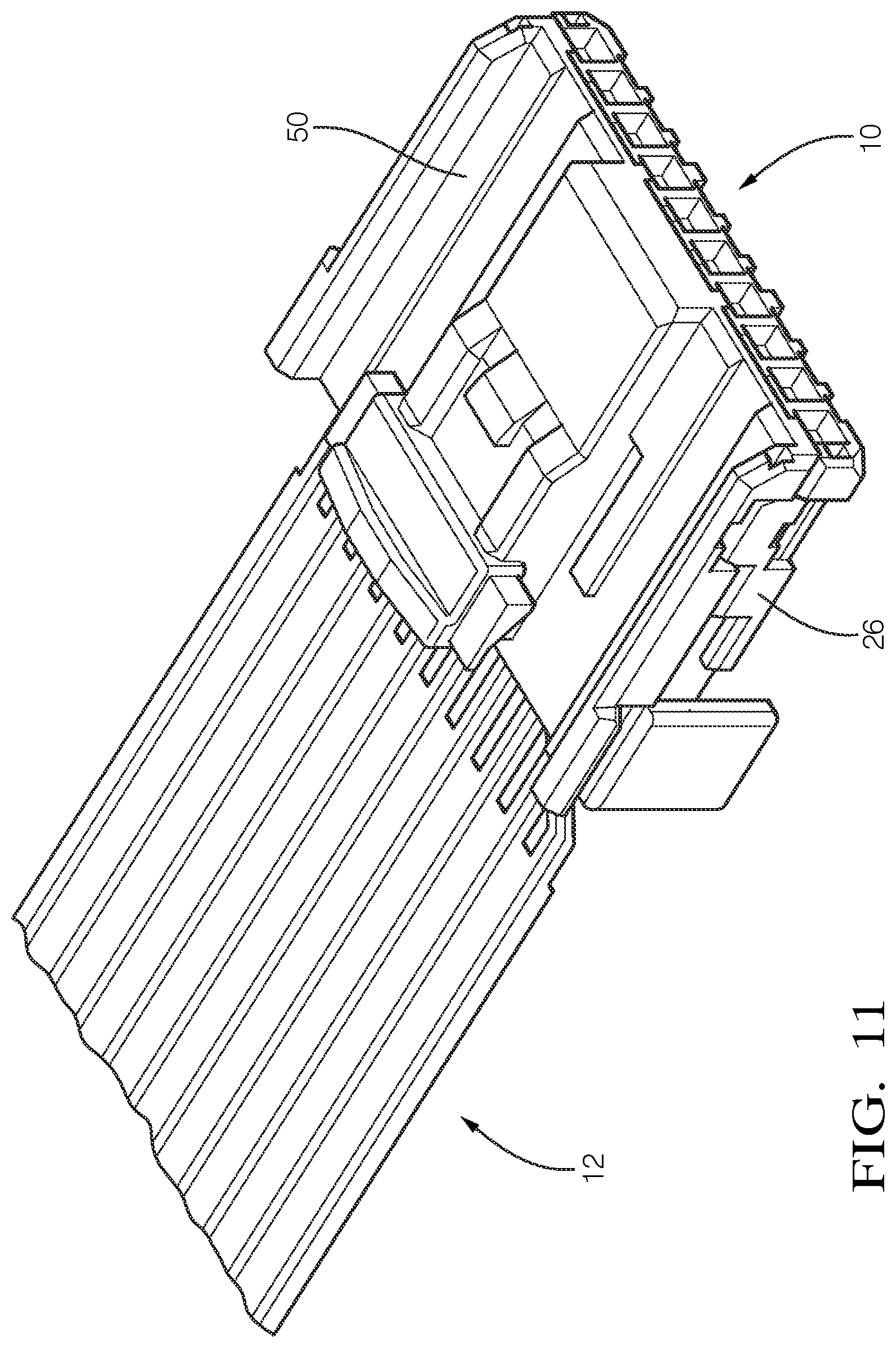 Patent US11784426 Figure 9 – Electrical cable assembly, method and apparatus for making same and electrical terminal for same