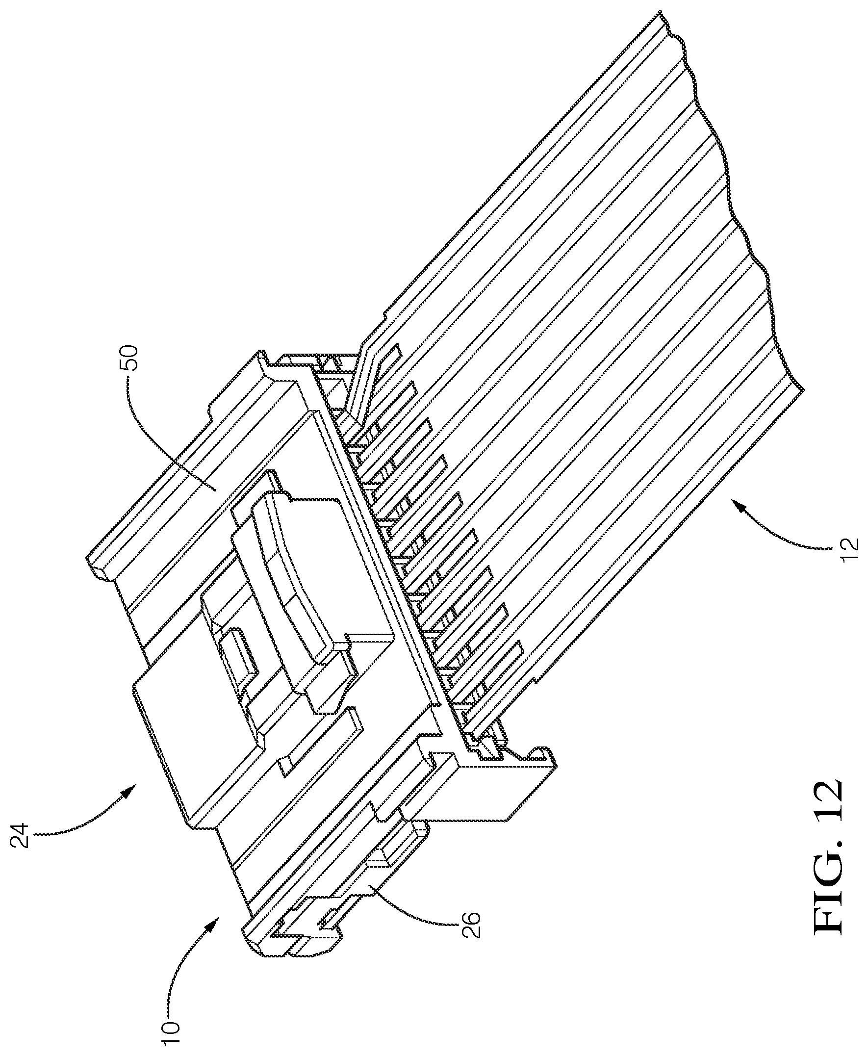 Patent US11784426 Figure 10 – Electrical cable assembly, method and apparatus for making same and electrical terminal for same