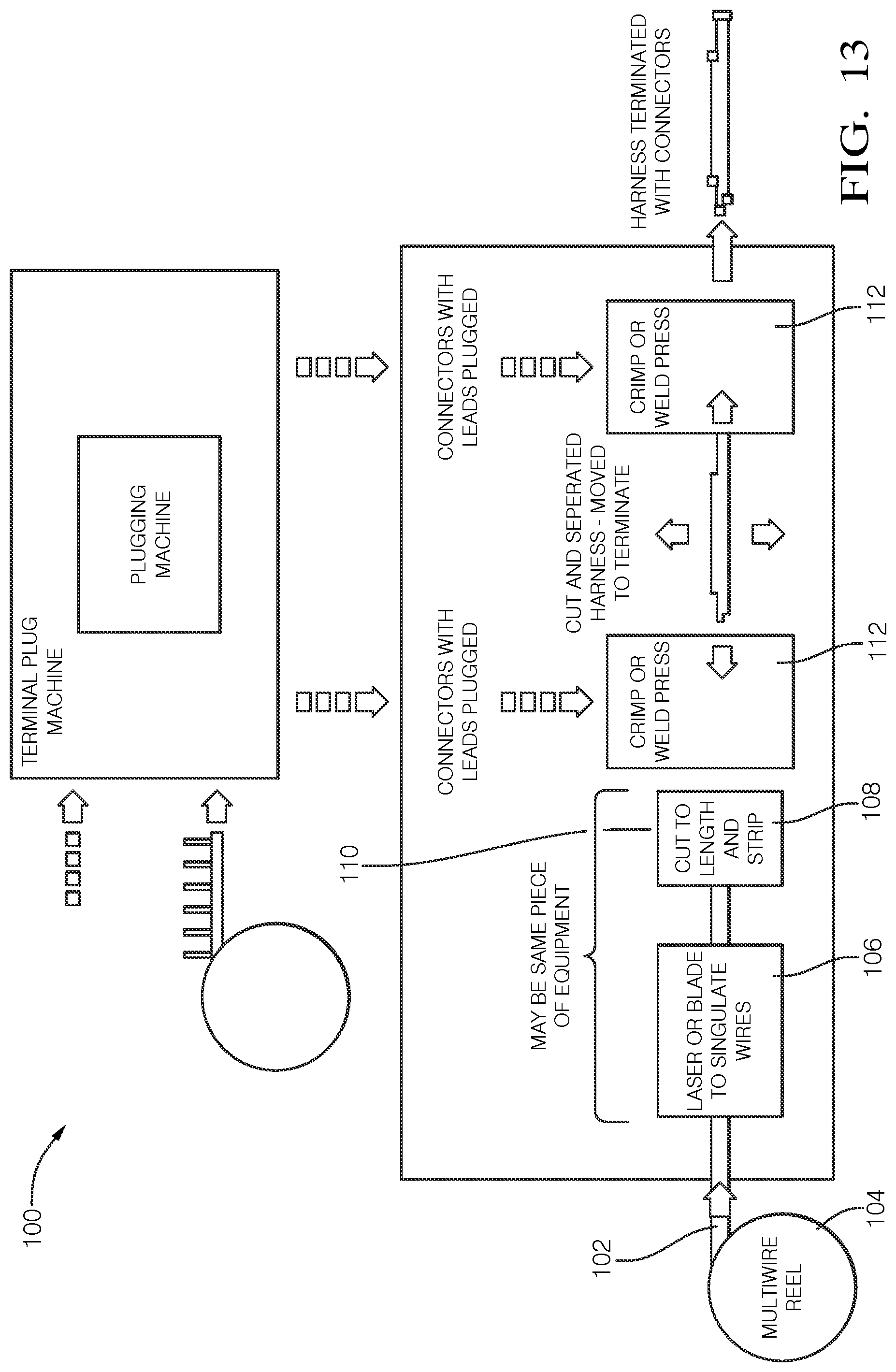 Patent US11784426 Figure 11 – Electrical cable assembly, method and apparatus for making same and electrical terminal for same