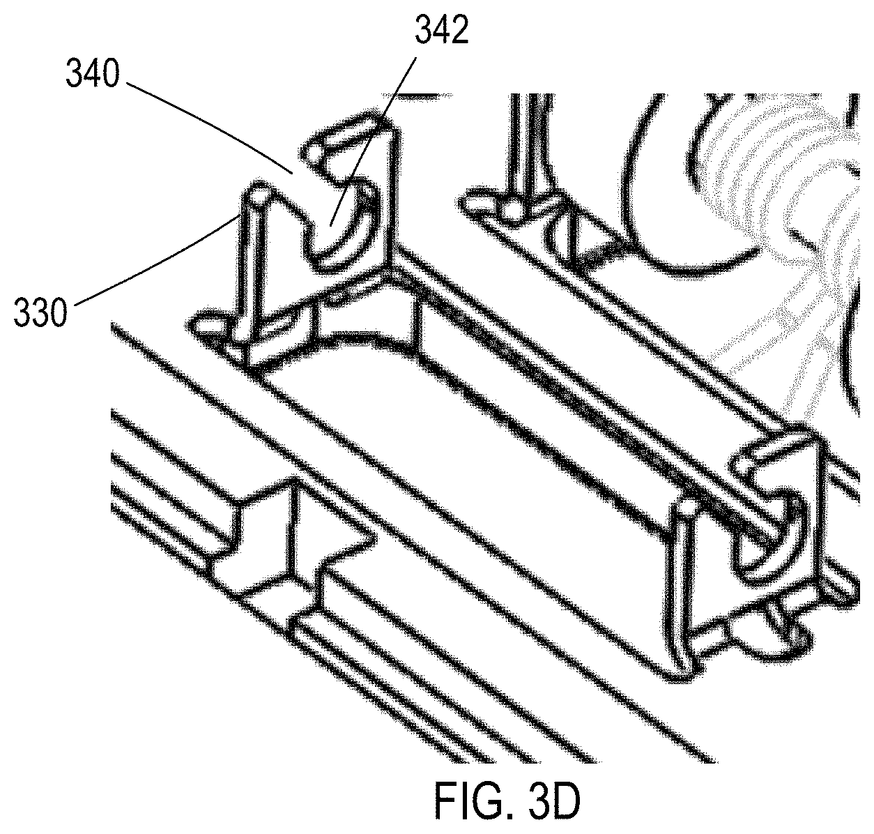 Patent US11784427 Figure 8 – Socket actuation mechanism for package insertion and package-socket alignment