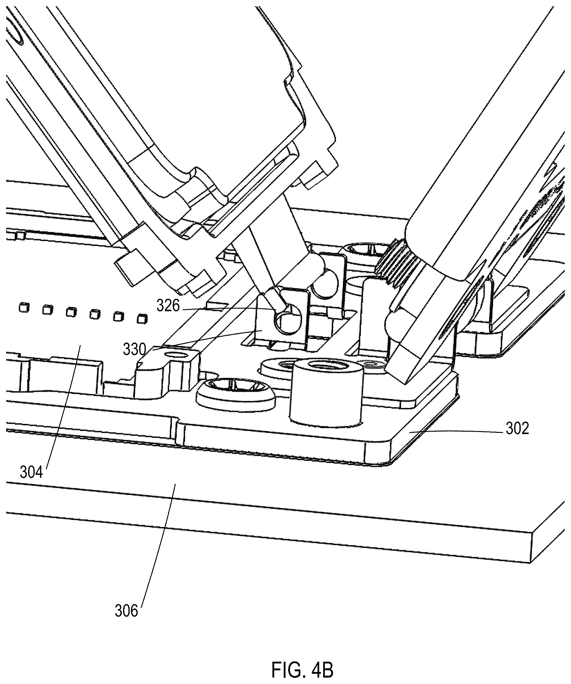 Patent US11784427 Figure 10 – Socket actuation mechanism for package insertion and package-socket alignment