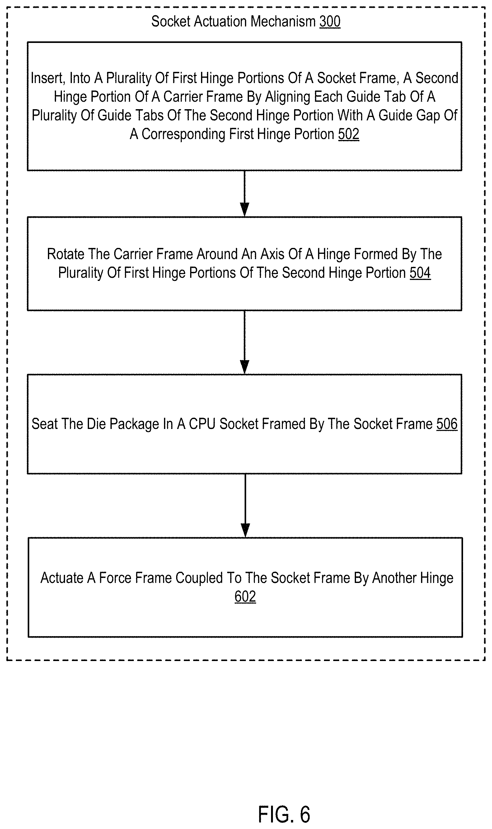 Patent US11784427 Figure 16 – Socket actuation mechanism for package insertion and package-socket alignment