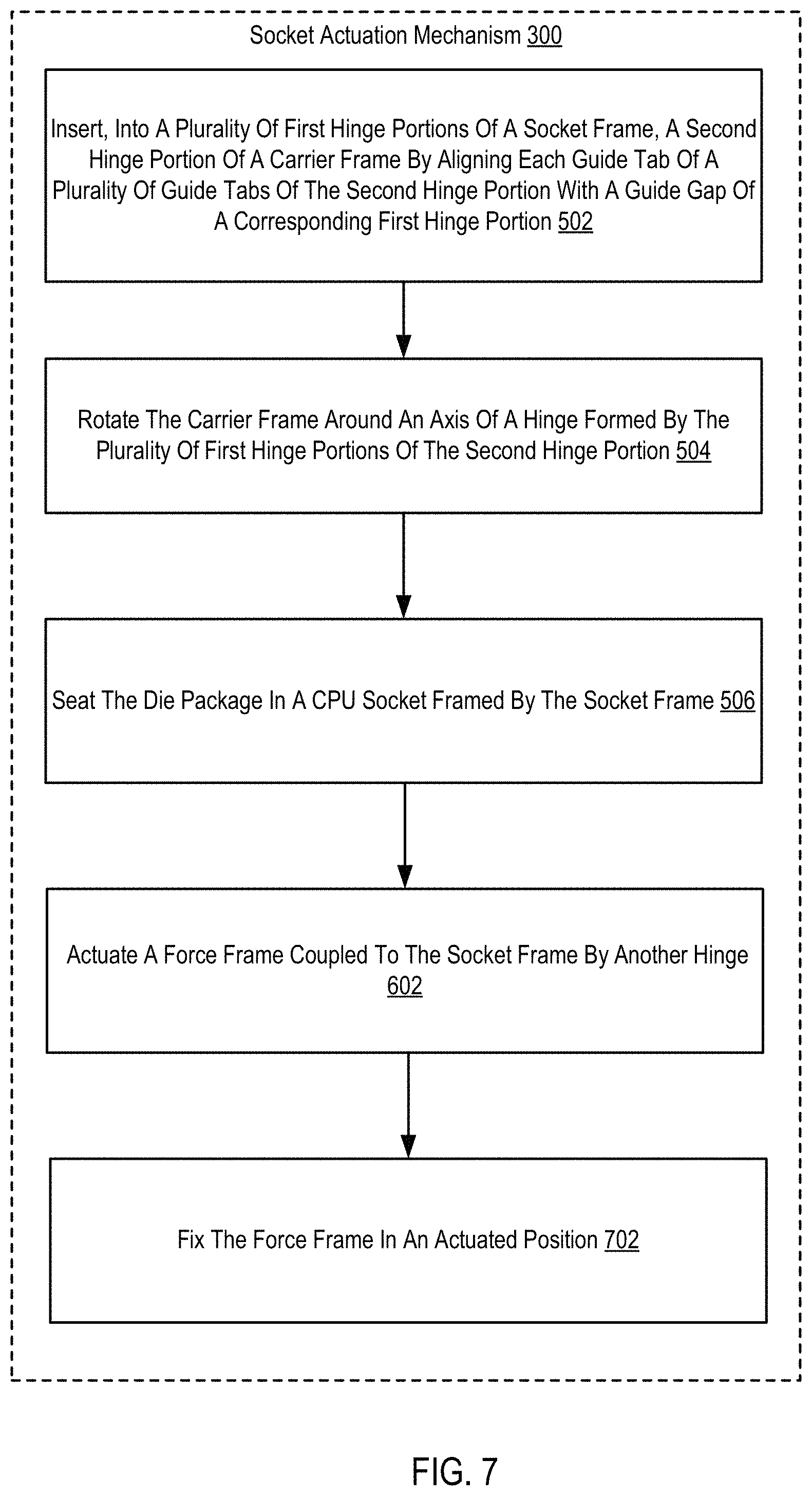 Patent US11784427 Figure 17 – Socket actuation mechanism for package insertion and package-socket alignment