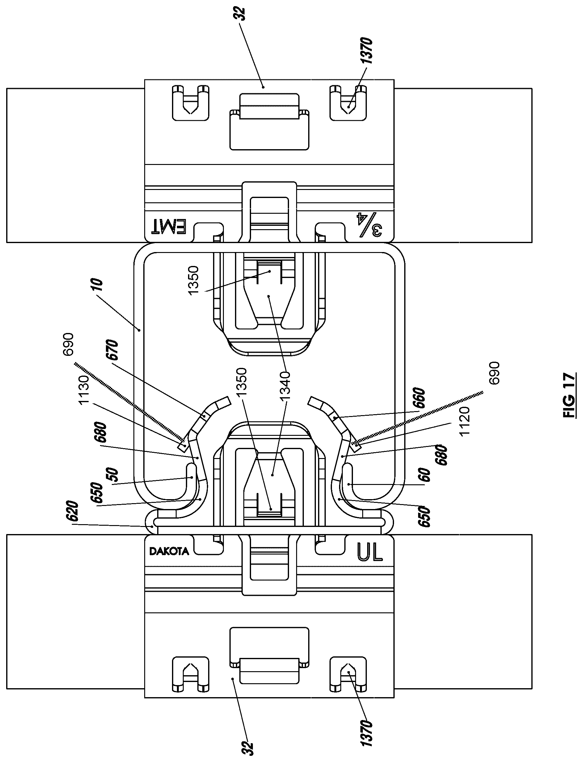 Patent US11784428 Figure 17 – Structural fastener