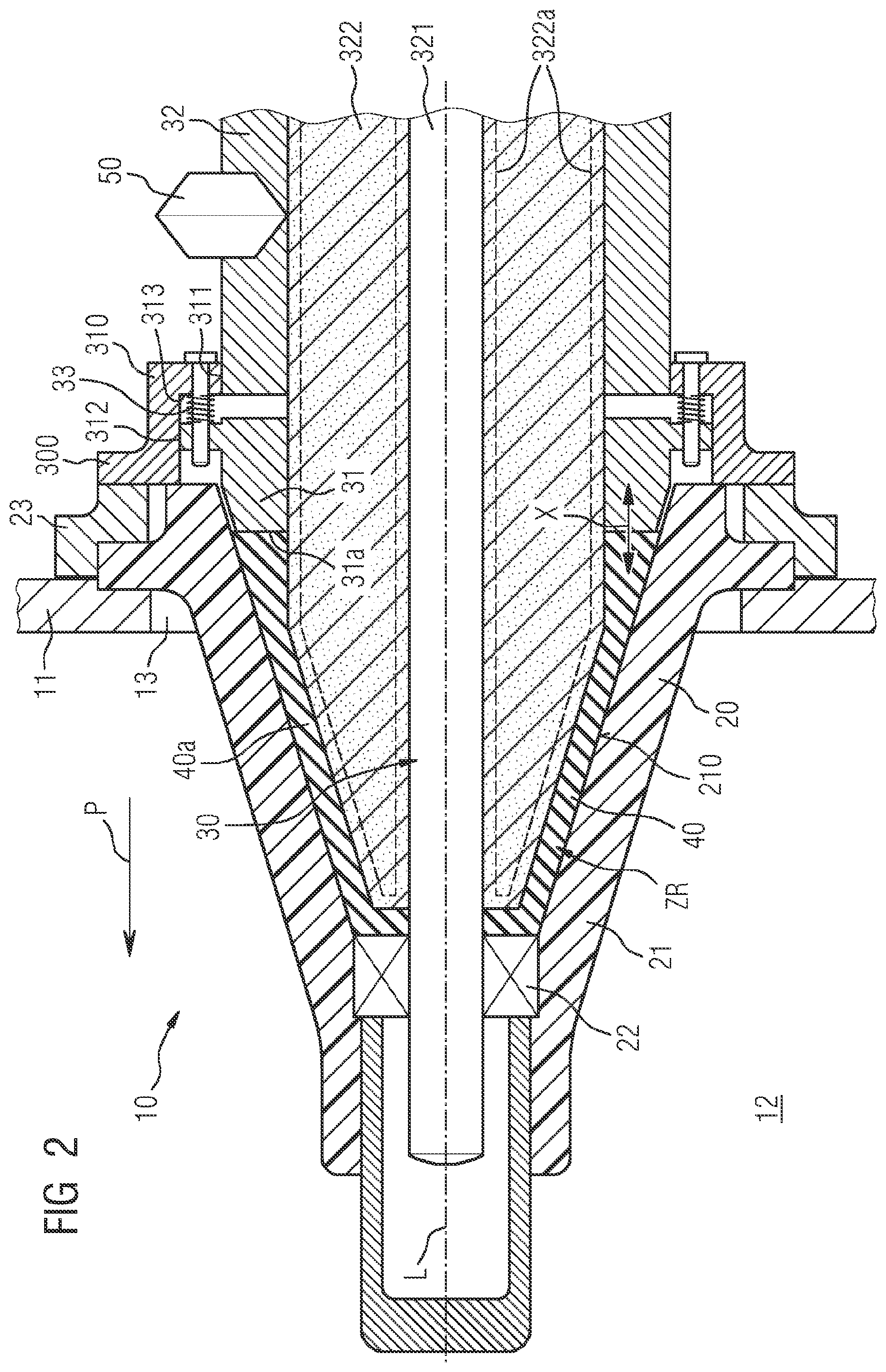 Patent US11784429 Figure 2 – Electric plug-in device and arrangement having an electric plug-in device