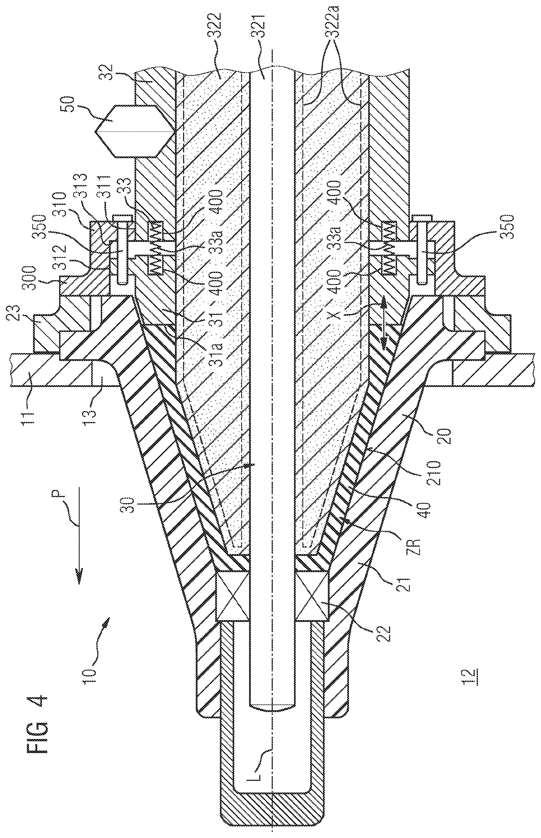 Patent US11784429 Figure 4 – Electric plug-in device and arrangement having an electric plug-in device