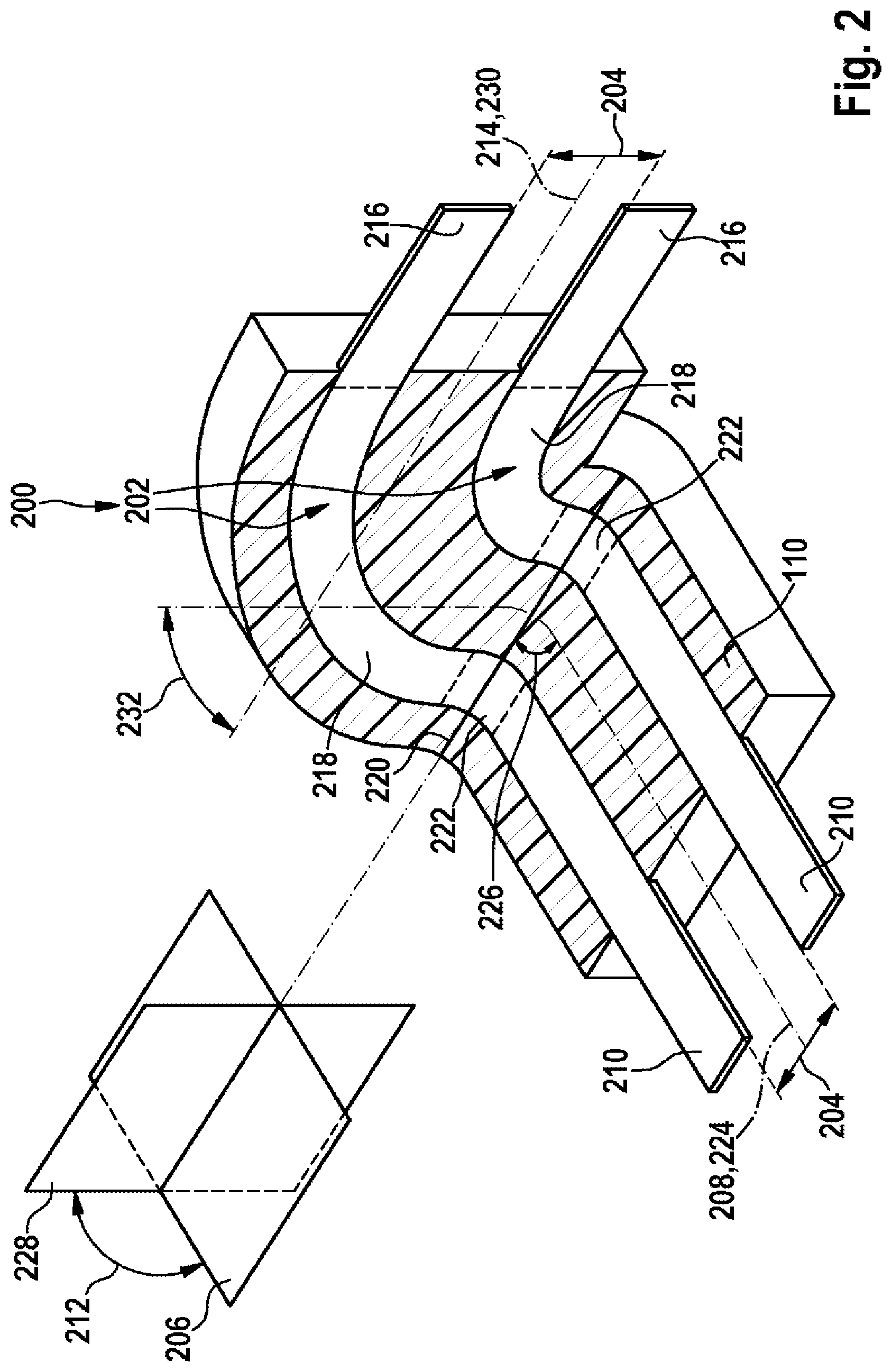 Patent US11784430 Figure 3 – Method for producing an angled plug-in connector, an angled plug-in connector and a sensor