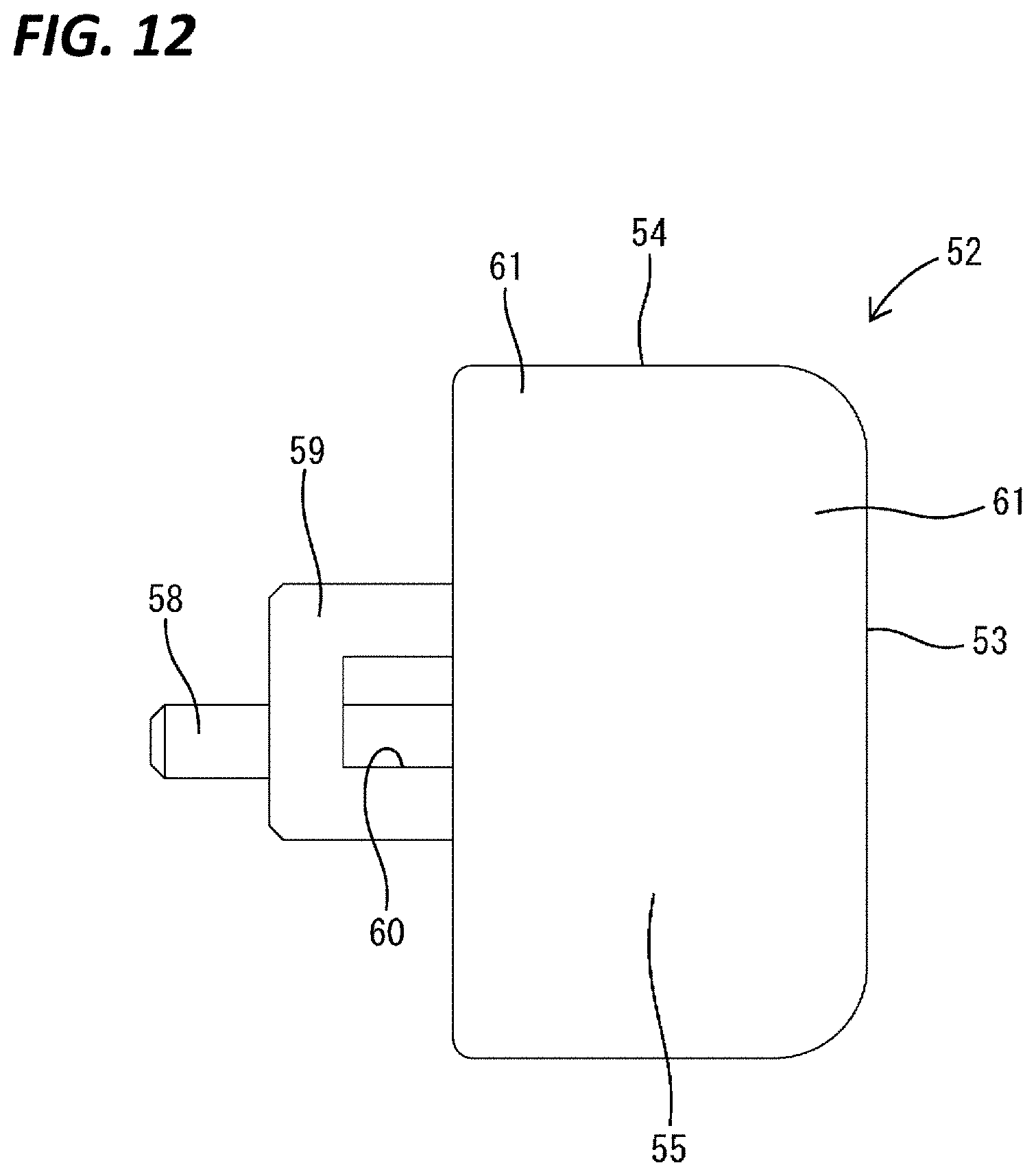 Patent US11784431 Figure 12 – Connector with terminal fitting and lock arm