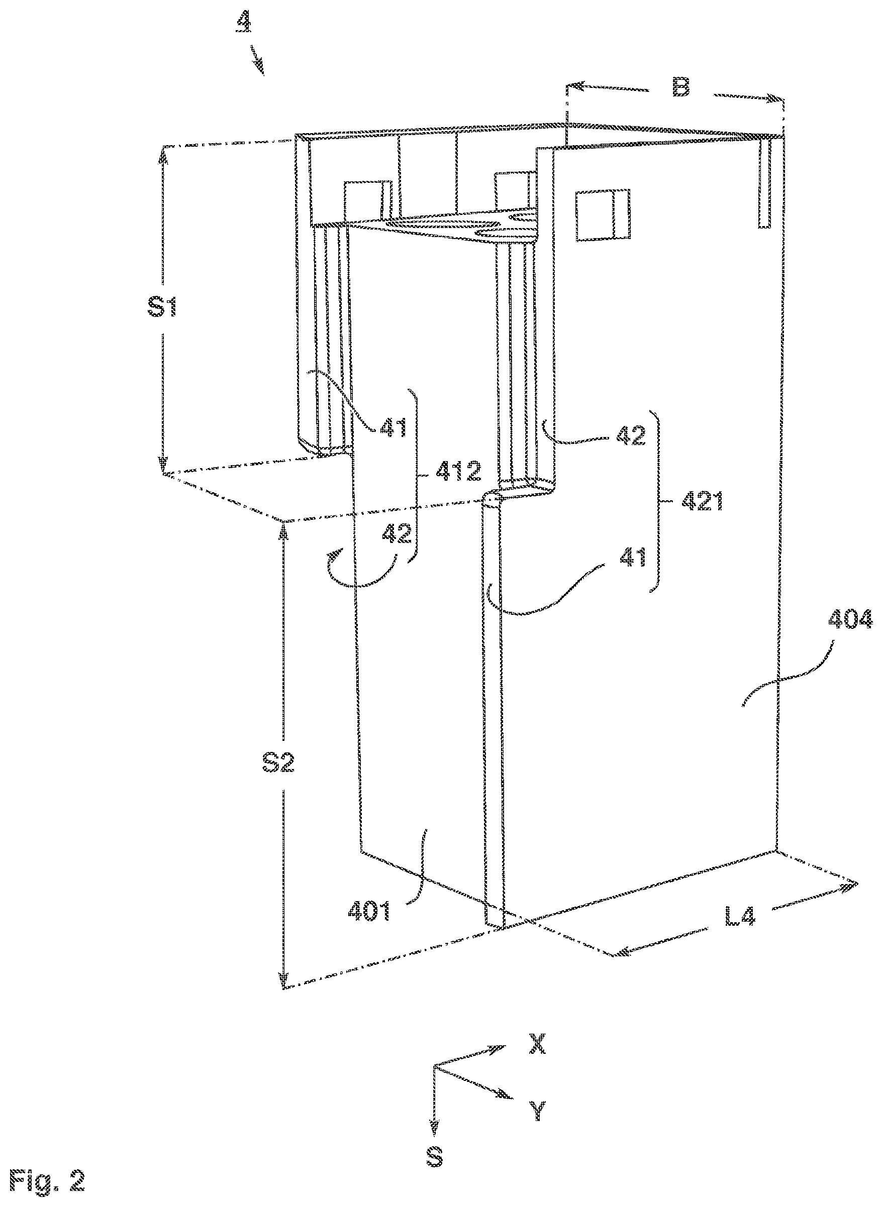 Patent US11784435 Figure 2 – Plug connector module having a module element