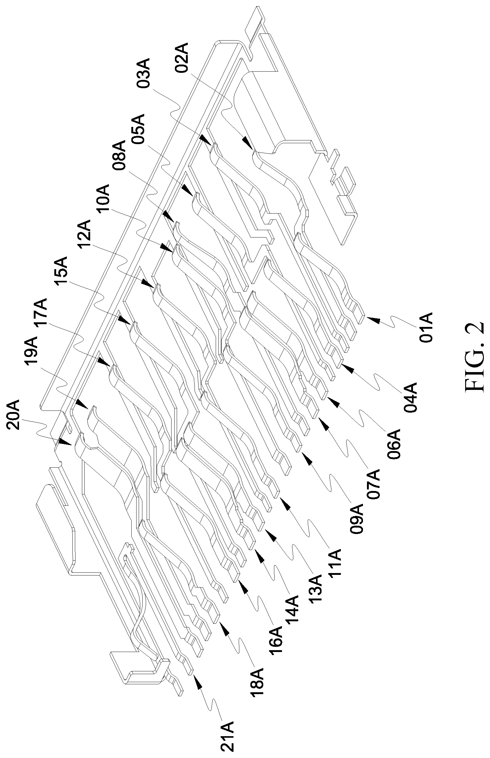 Patent US11784437 Figure 2 – Card connector