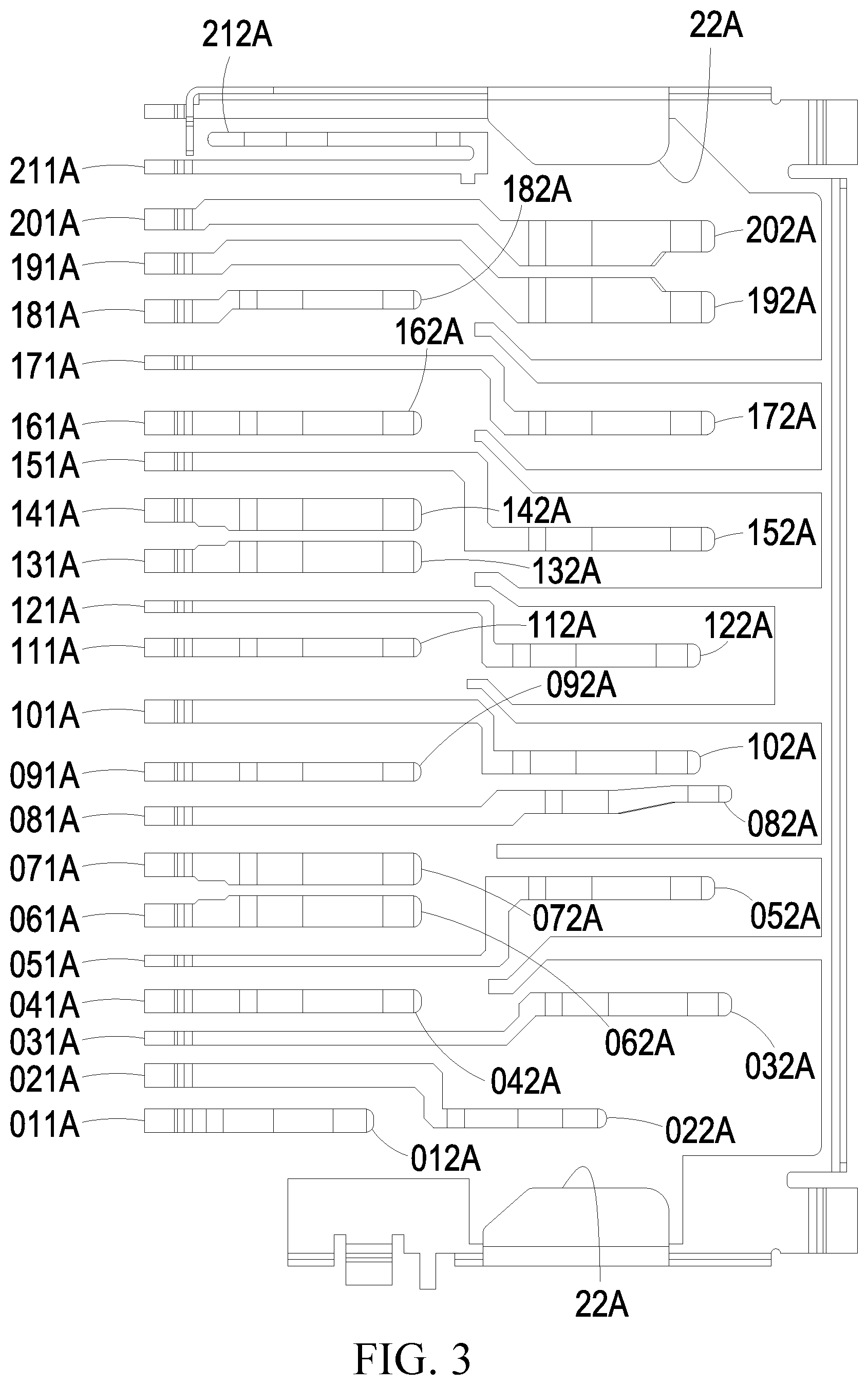 Patent US11784437 Figure 3 – Card connector