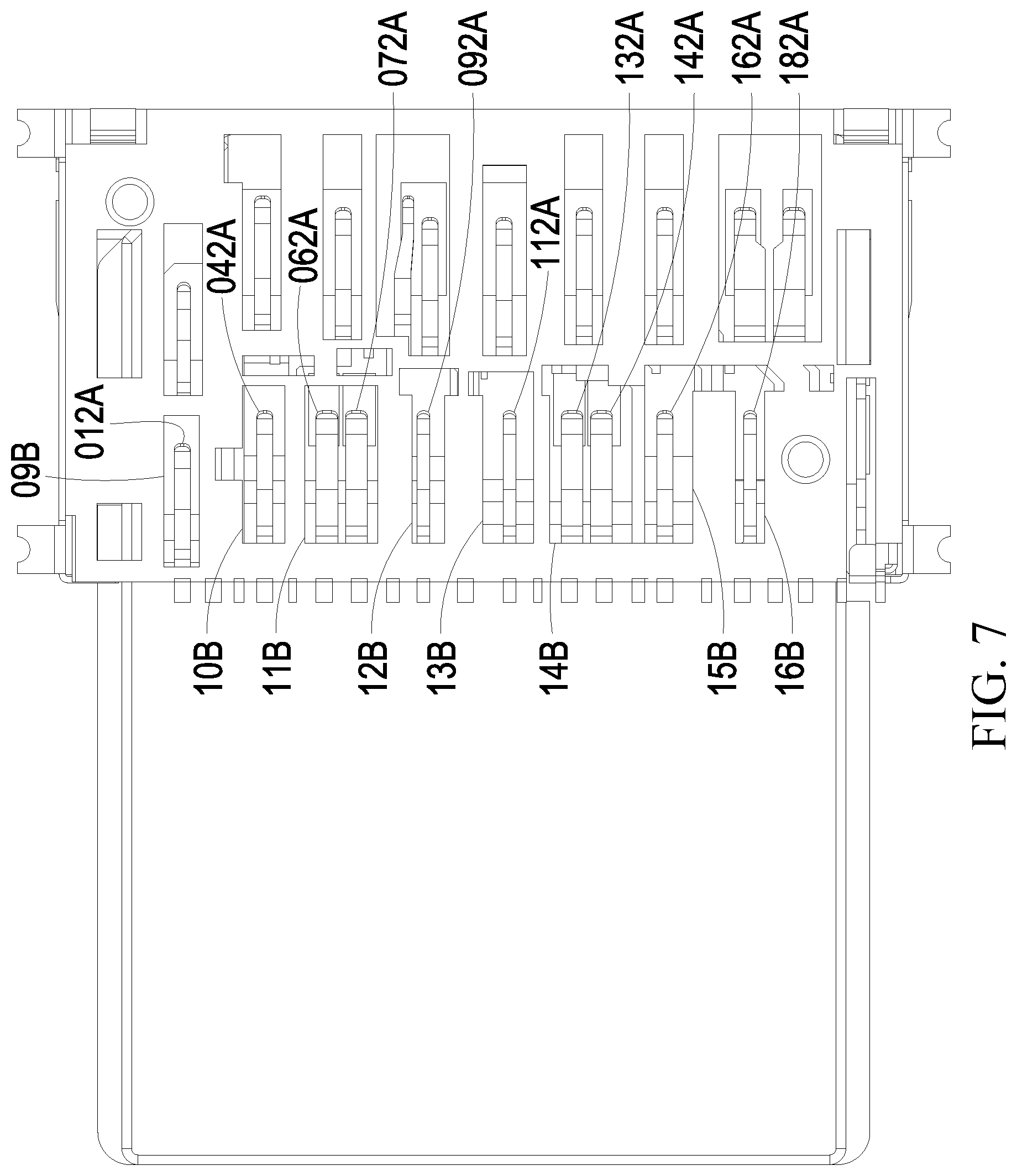 Patent US11784437 Figure 7 – Card connector