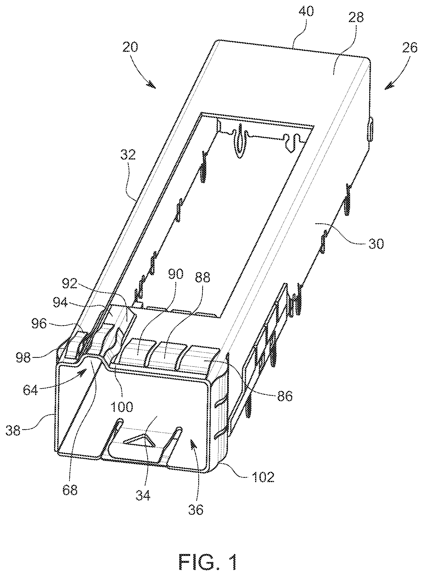 Patent US11784440 Figure 1 – Keyed input/output connector