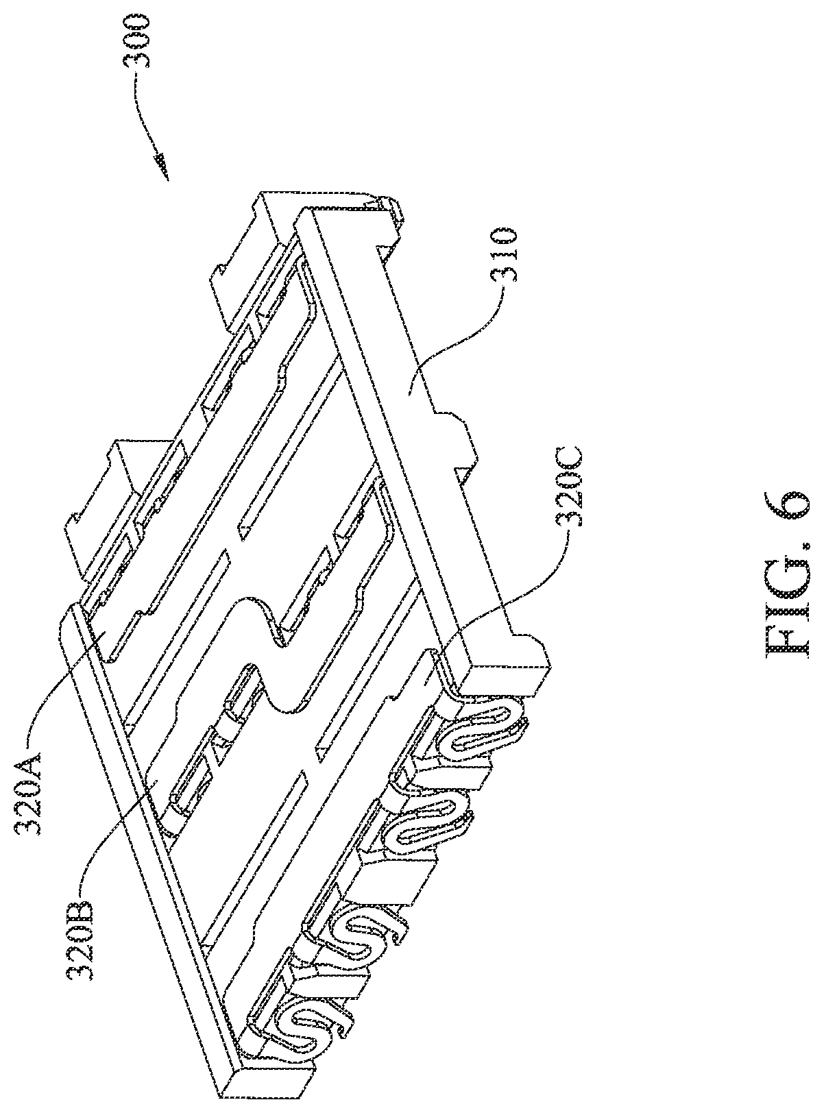 Patent US11784441 Figure 6 – Conductive assembly, terminal assembly structure of connector and connector structure