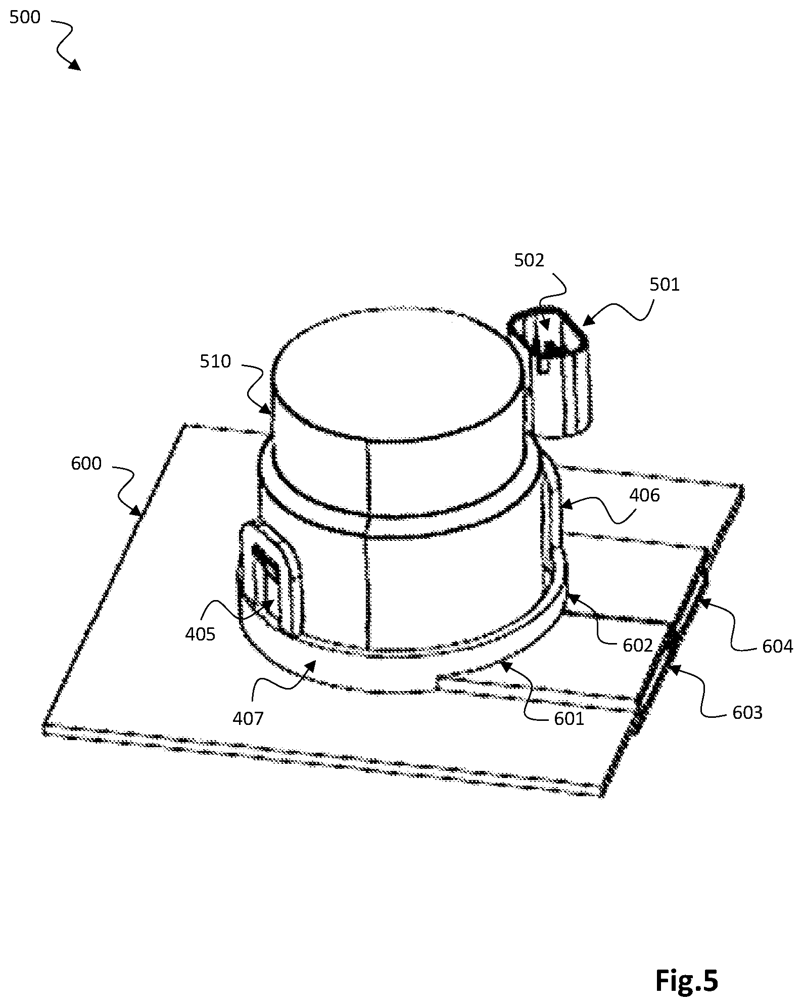 Patent US11784443 Figure 5 – Multifunctional carrier and high voltage contactor for a battery system of an electric vehicle