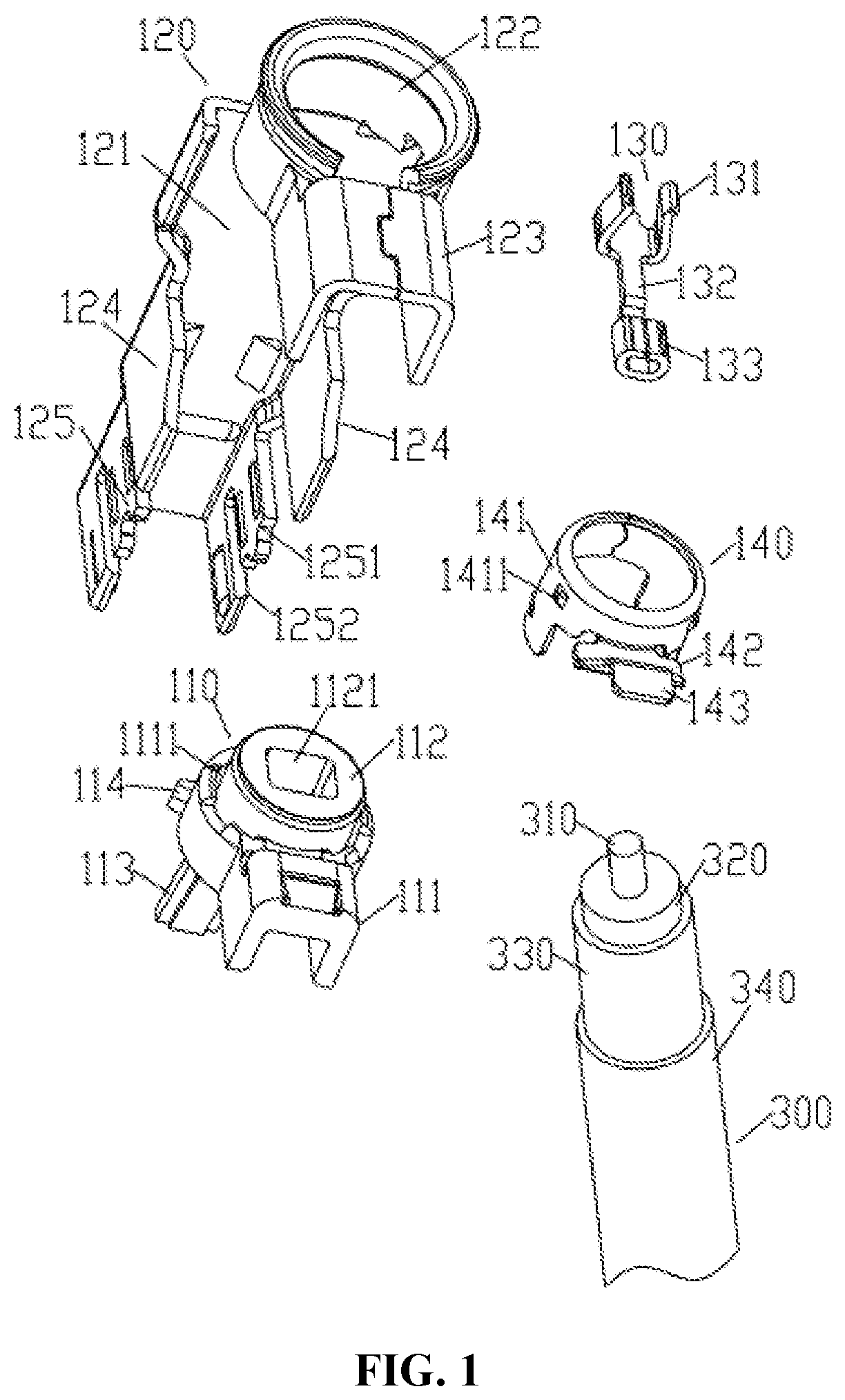 Patent US11784444 Figure 1 – Fully-shielded high-frequency connector and connector assembly