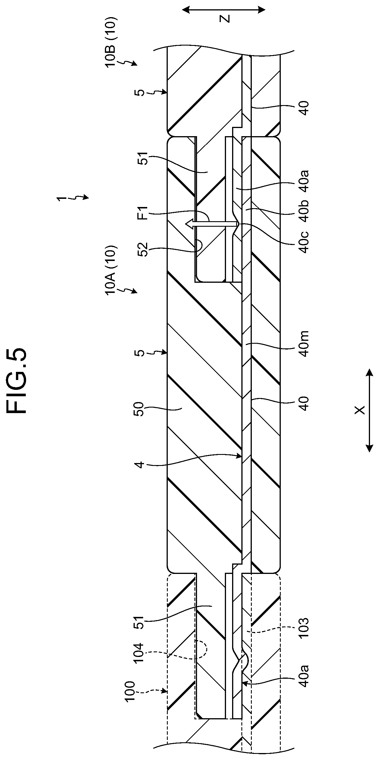 Patent US11784445 Figure 5 – Joint connector