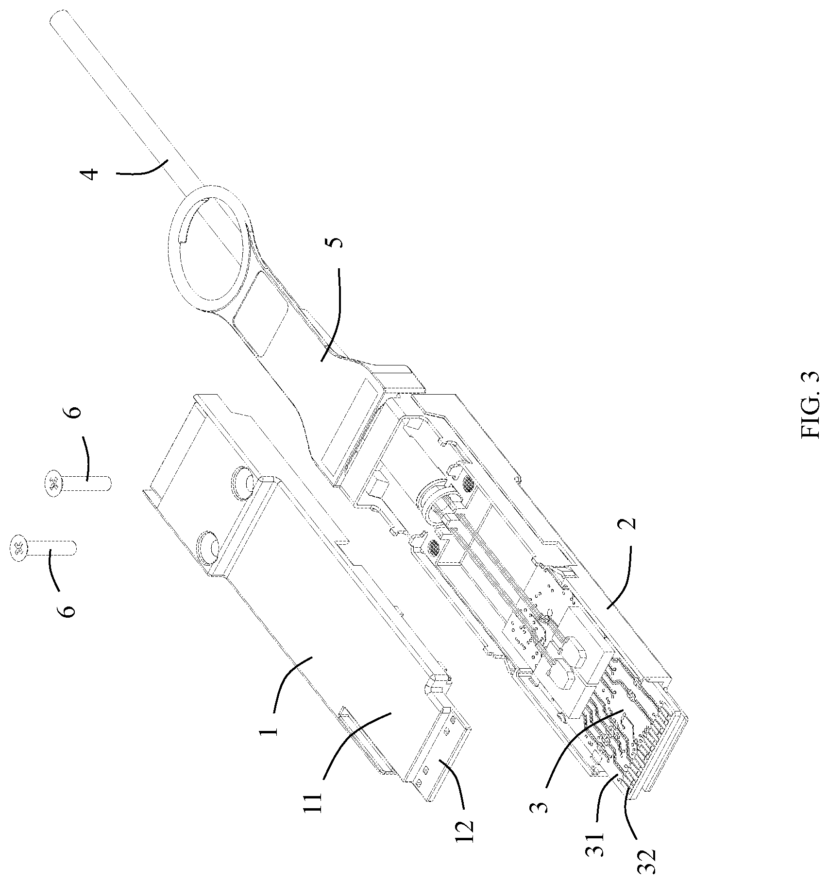 Patent US11784446 Figure 3 – Connector with improved shell