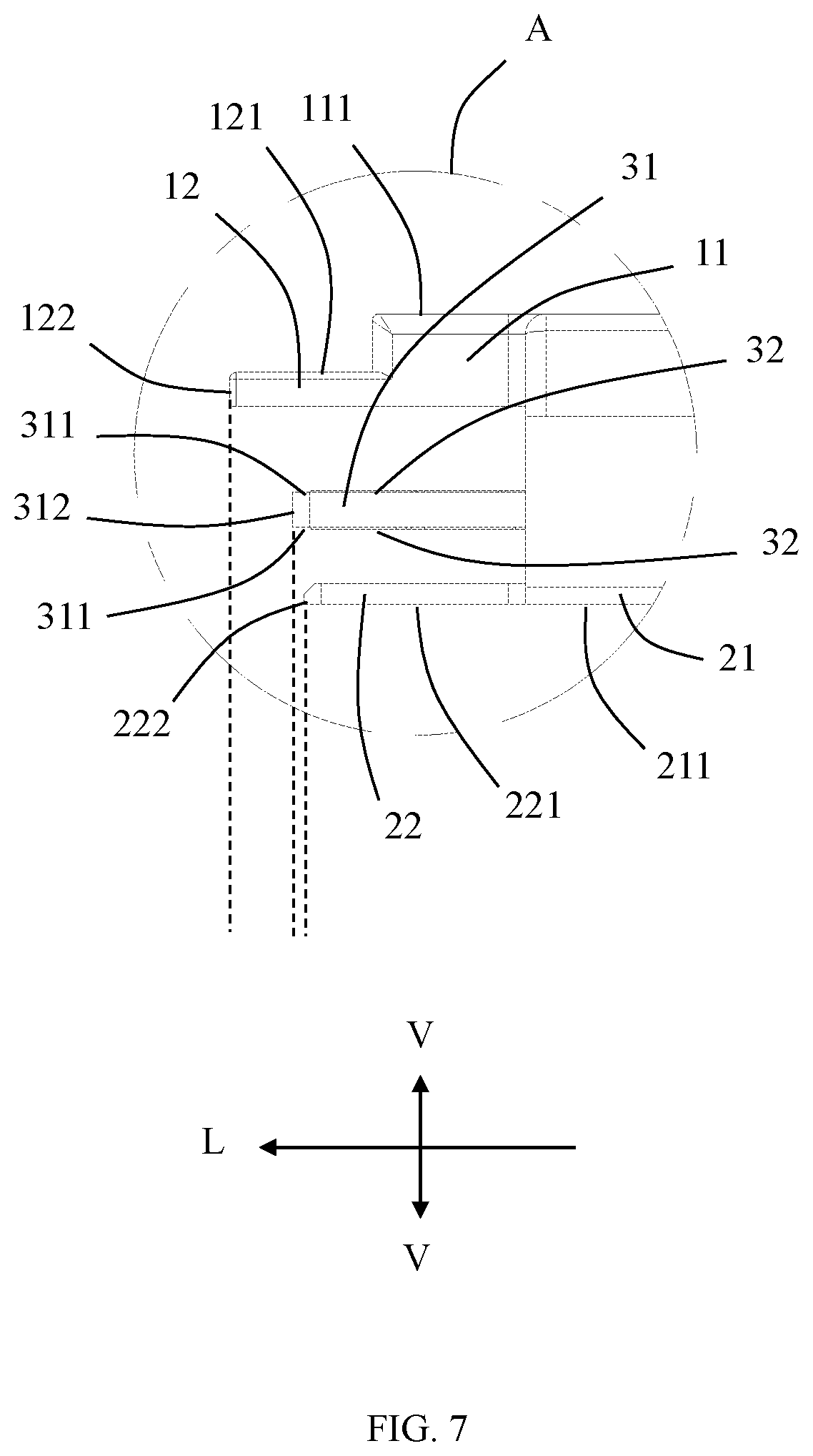 Patent US11784446 Figure 7 – Connector with improved shell