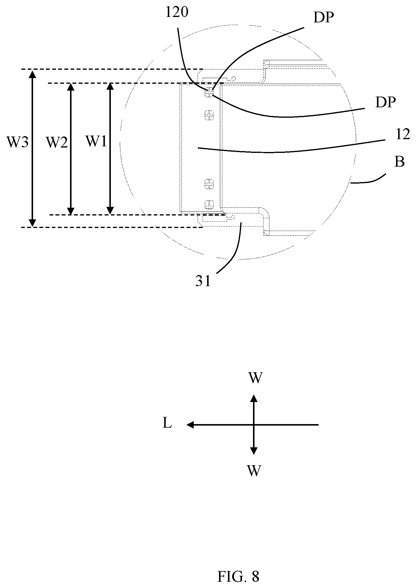 Patent US11784446 Figure 8 – Connector with improved shell