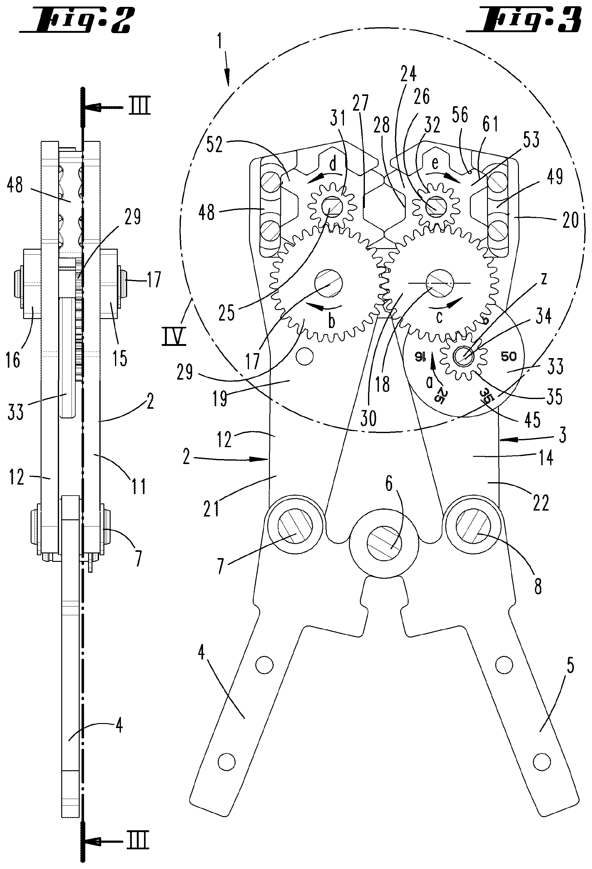 Patent US11784449 Figure 2 – Crimping pliers, and toothed wheel having teeth