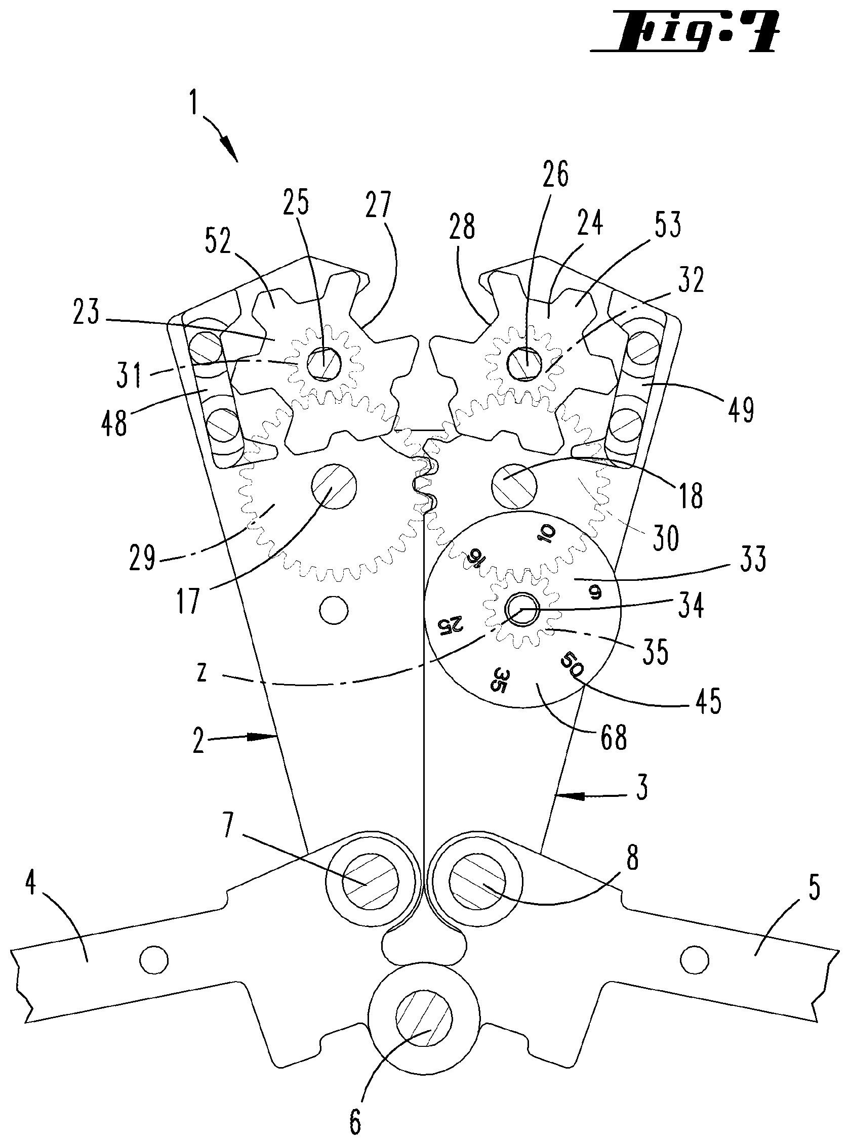 Patent US11784449 Figure 6 – Crimping pliers, and toothed wheel having teeth