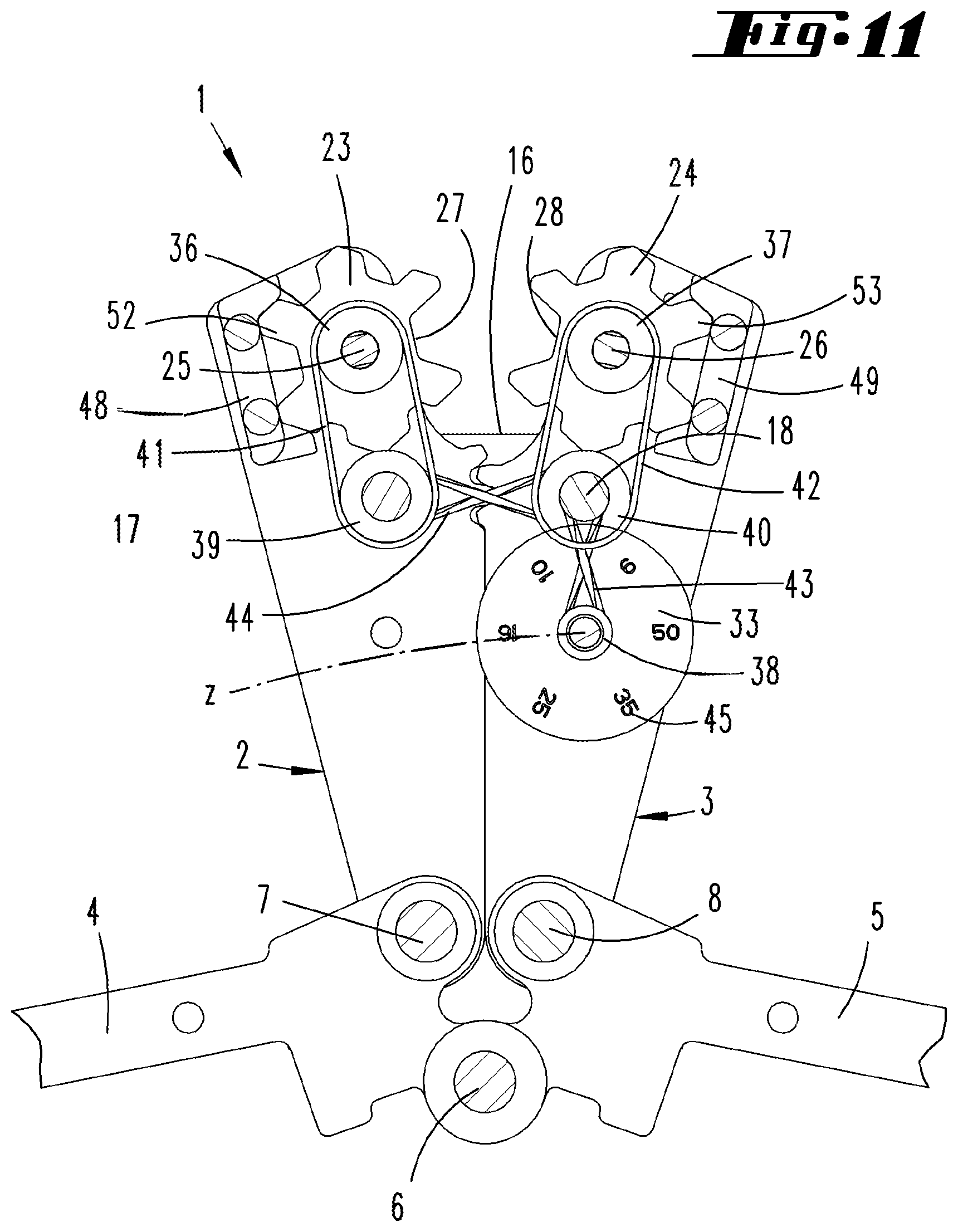 Patent US11784449 Figure 10 – Crimping pliers, and toothed wheel having teeth