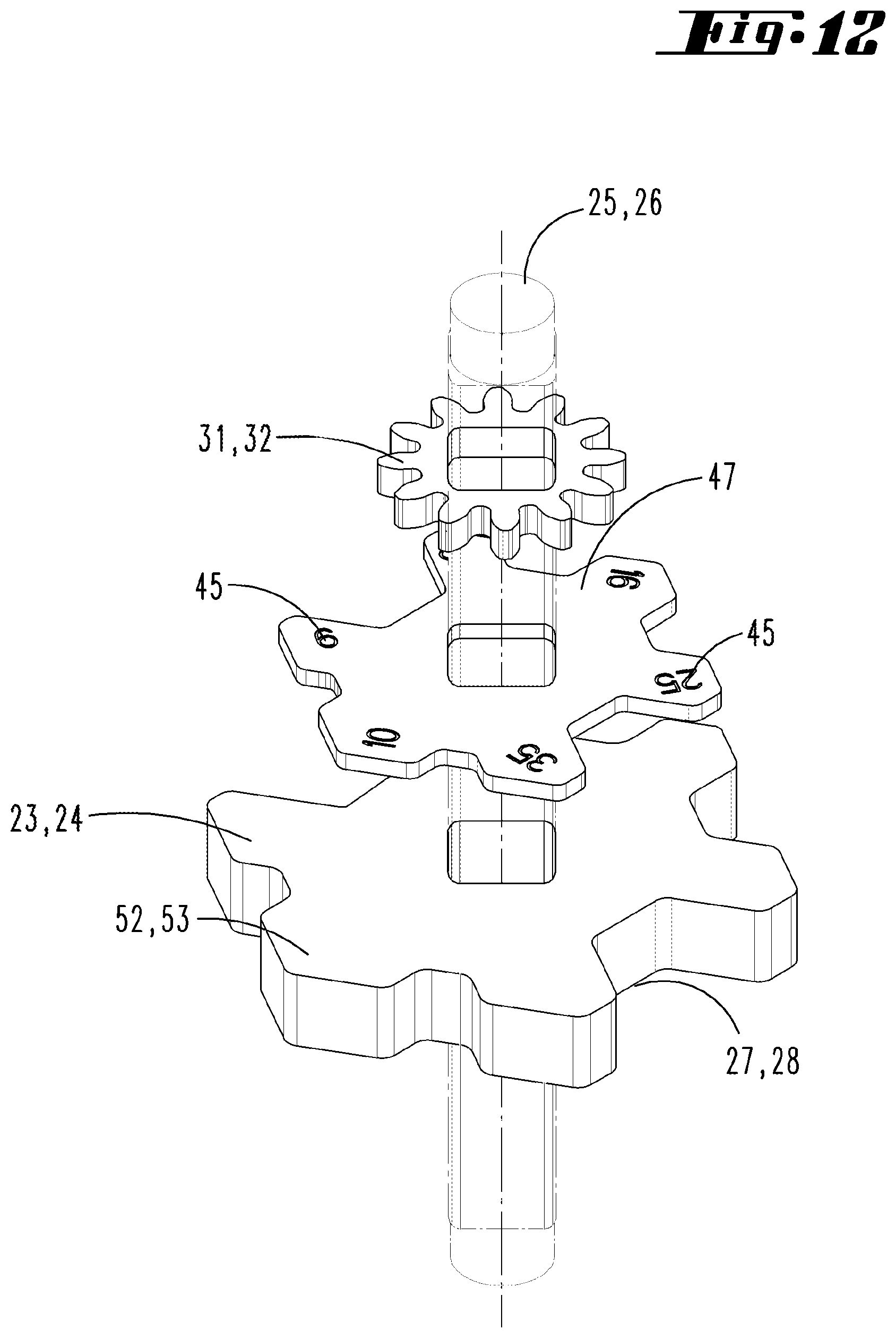 Patent US11784449 Figure 11 – Crimping pliers, and toothed wheel having teeth