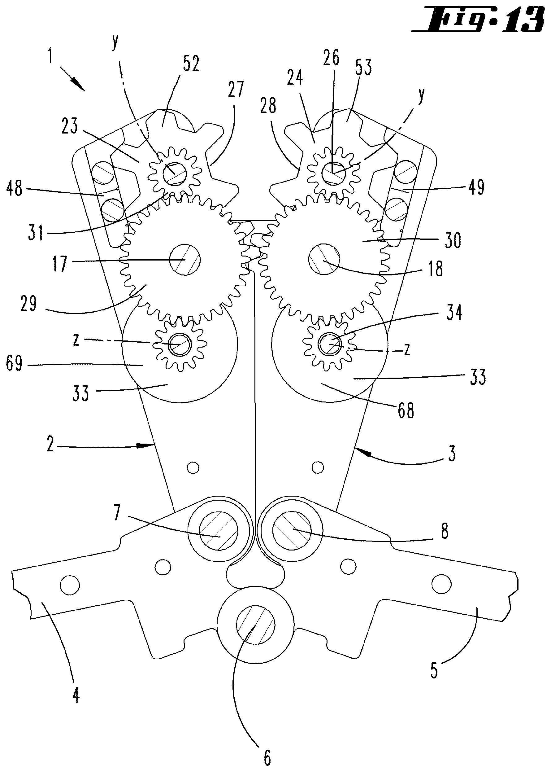 Patent US11784449 Figure 12 – Crimping pliers, and toothed wheel having teeth