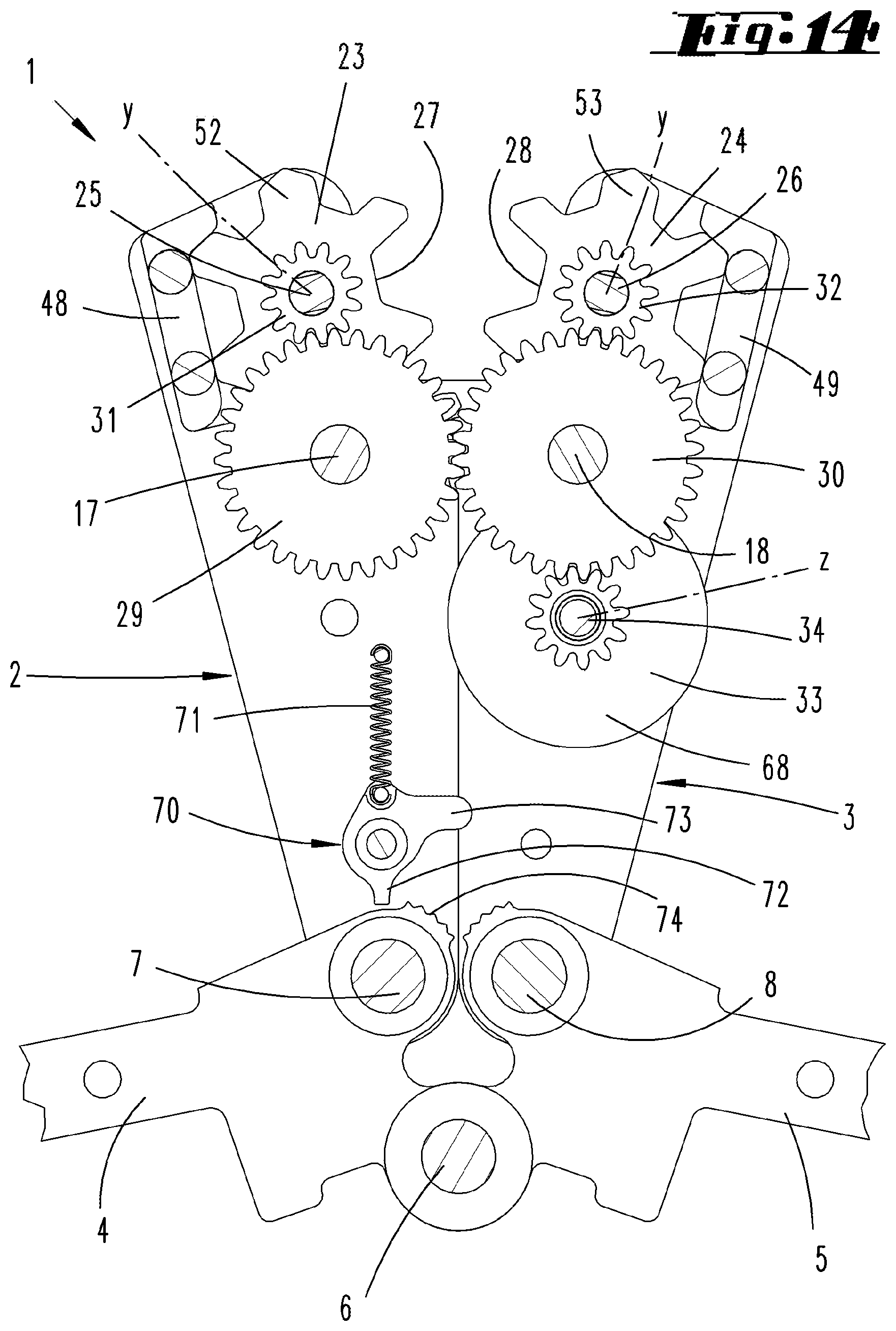 Patent US11784449 Figure 13 – Crimping pliers, and toothed wheel having teeth
