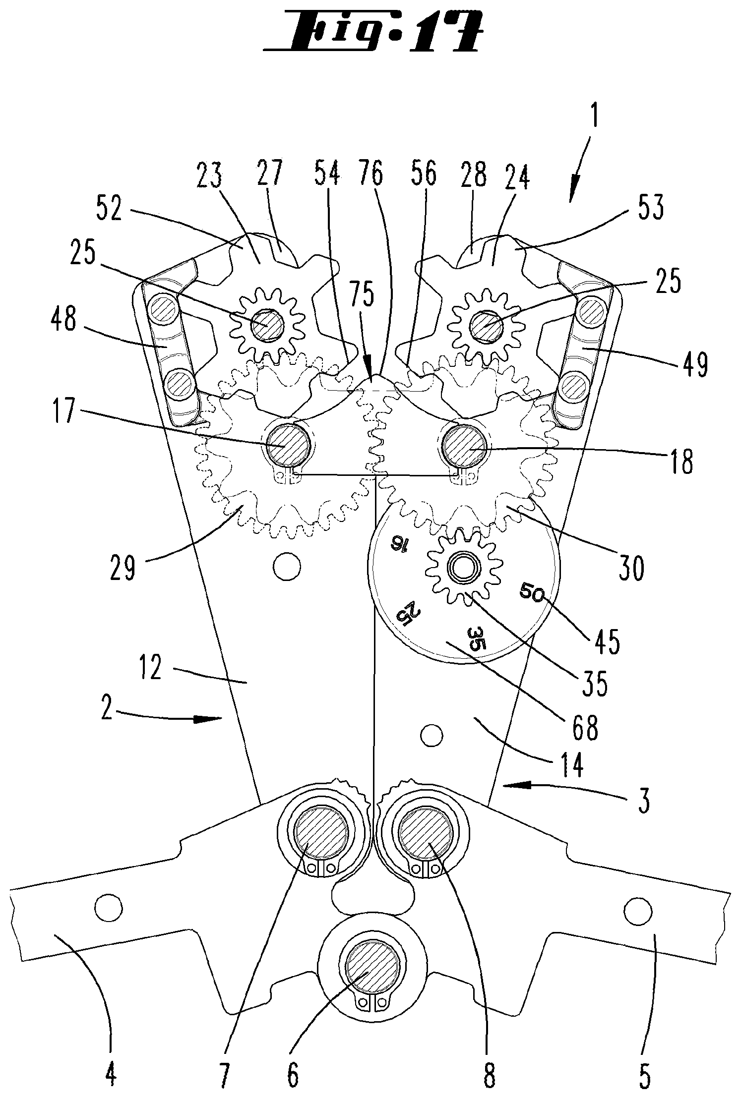 Patent US11784449 Figure 16 – Crimping pliers, and toothed wheel having teeth