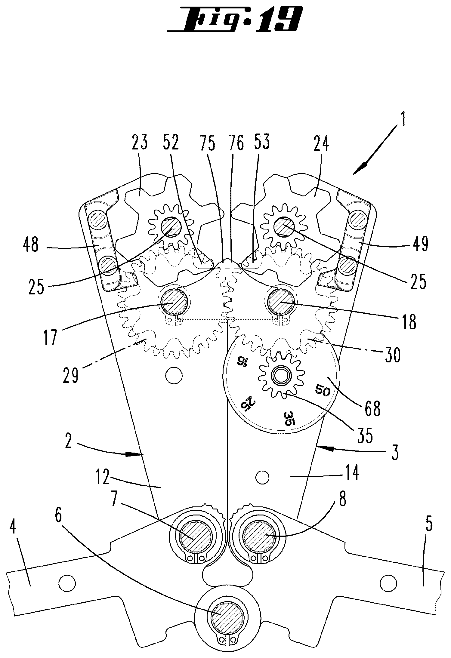 Patent US11784449 Figure 18 – Crimping pliers, and toothed wheel having teeth