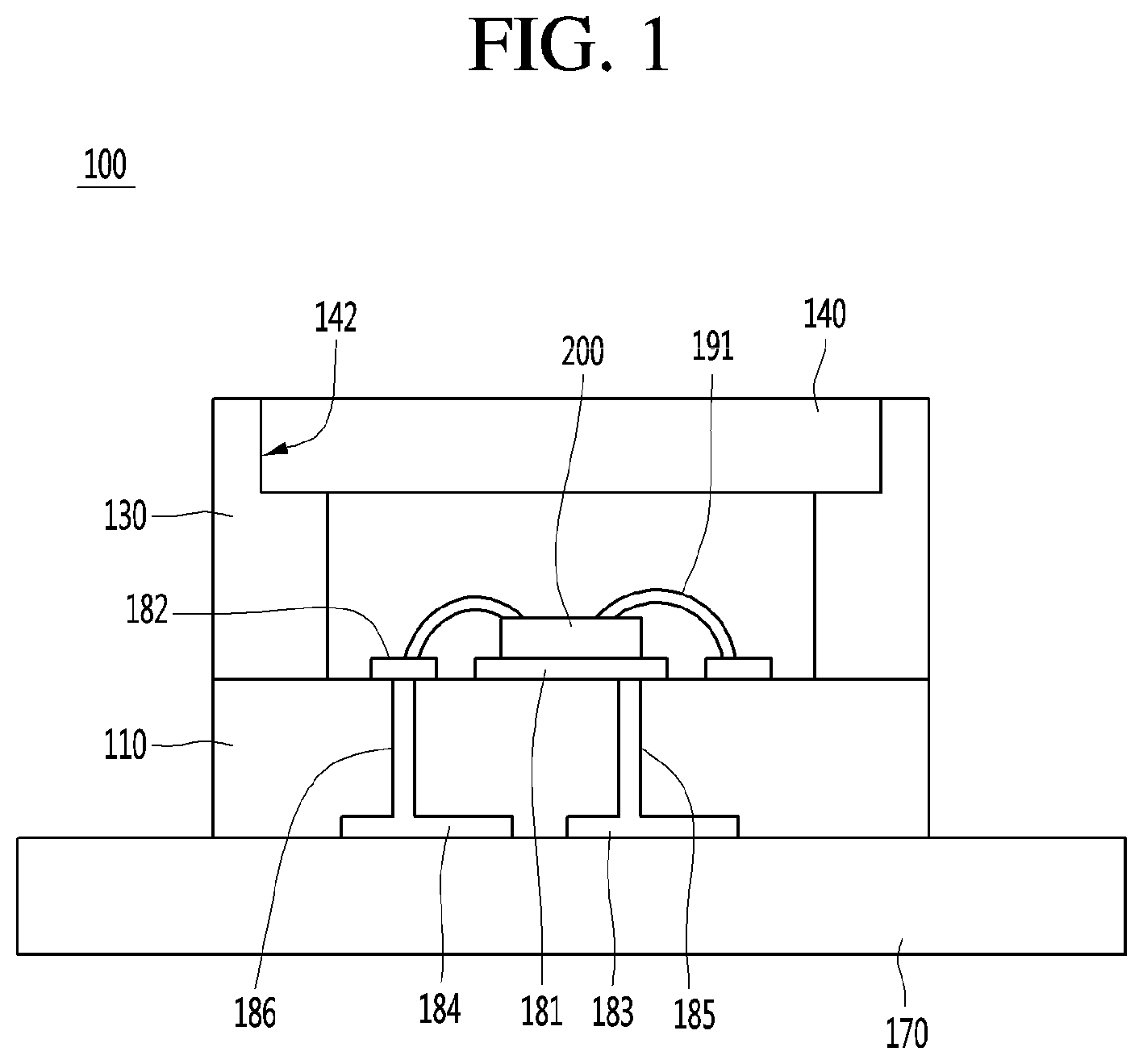 Patent US11784458 Figure 1 – Surface-emitting laser package