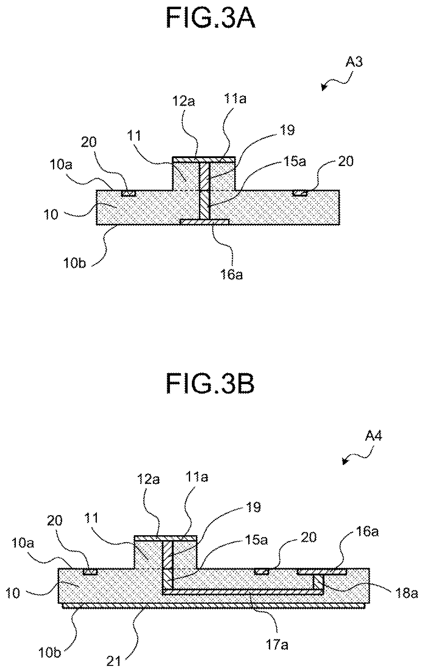 Patent US11784459 Figure 3 – Electrical element mounting package, array package, and electrical device