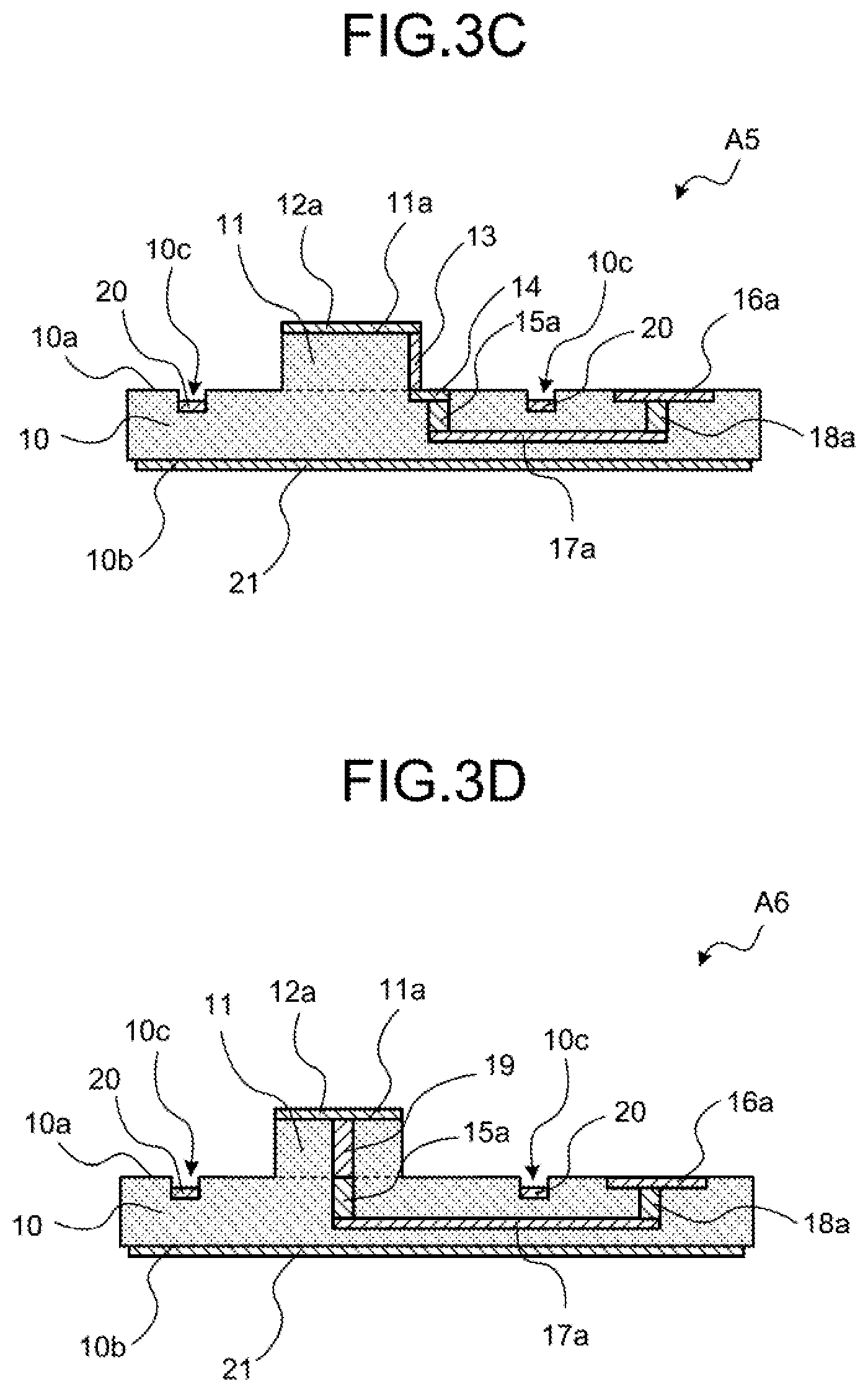 Patent US11784459 Figure 4 – Electrical element mounting package, array package, and electrical device