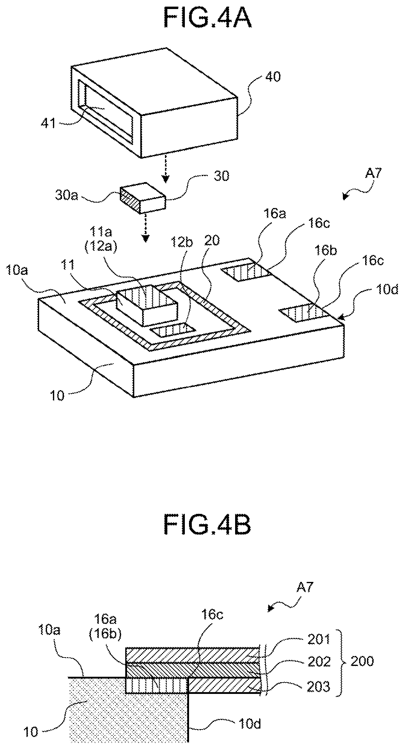 Patent US11784459 Figure 5 – Electrical element mounting package, array package, and electrical device