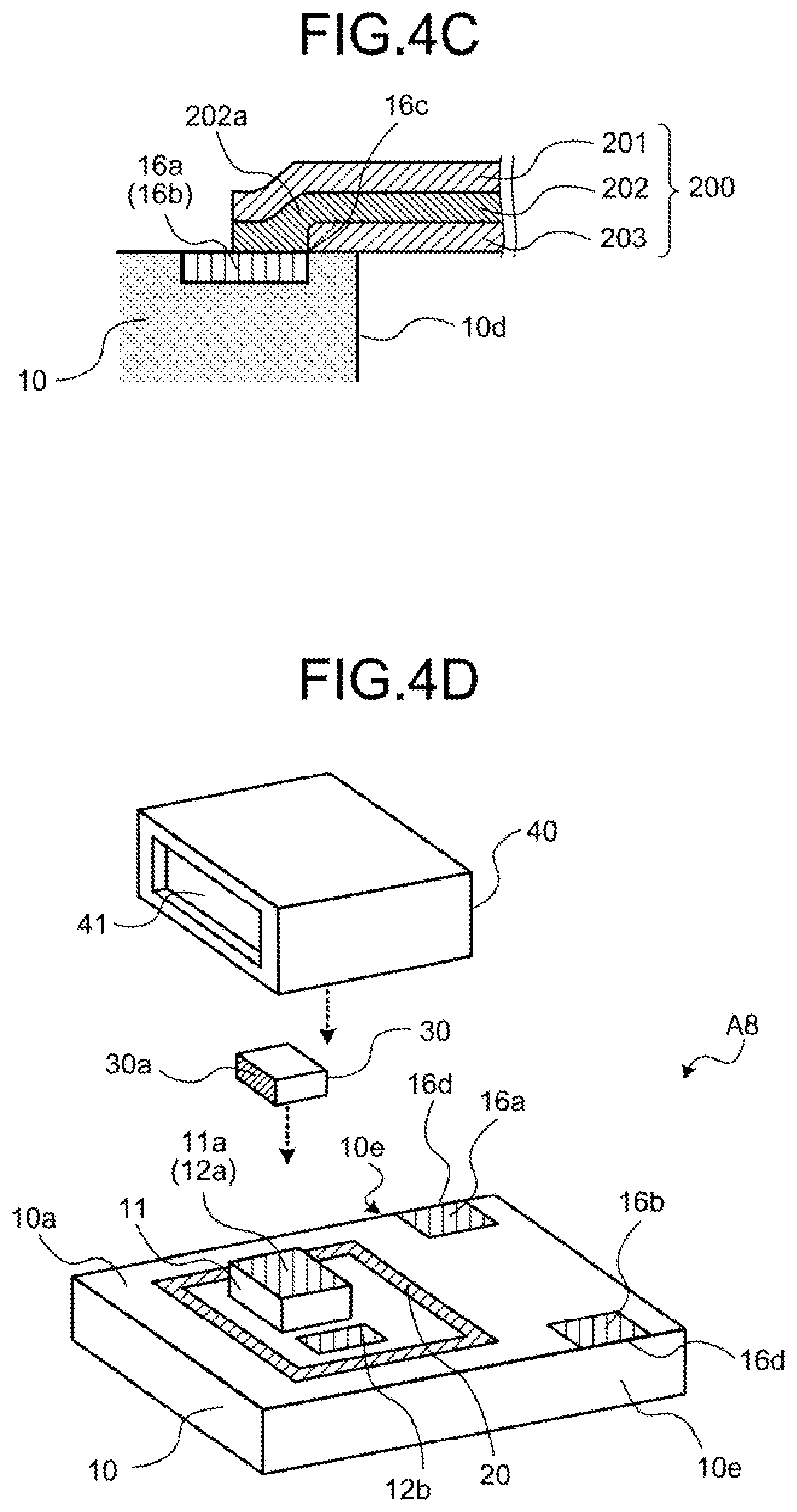 Patent US11784459 Figure 6 – Electrical element mounting package, array package, and electrical device