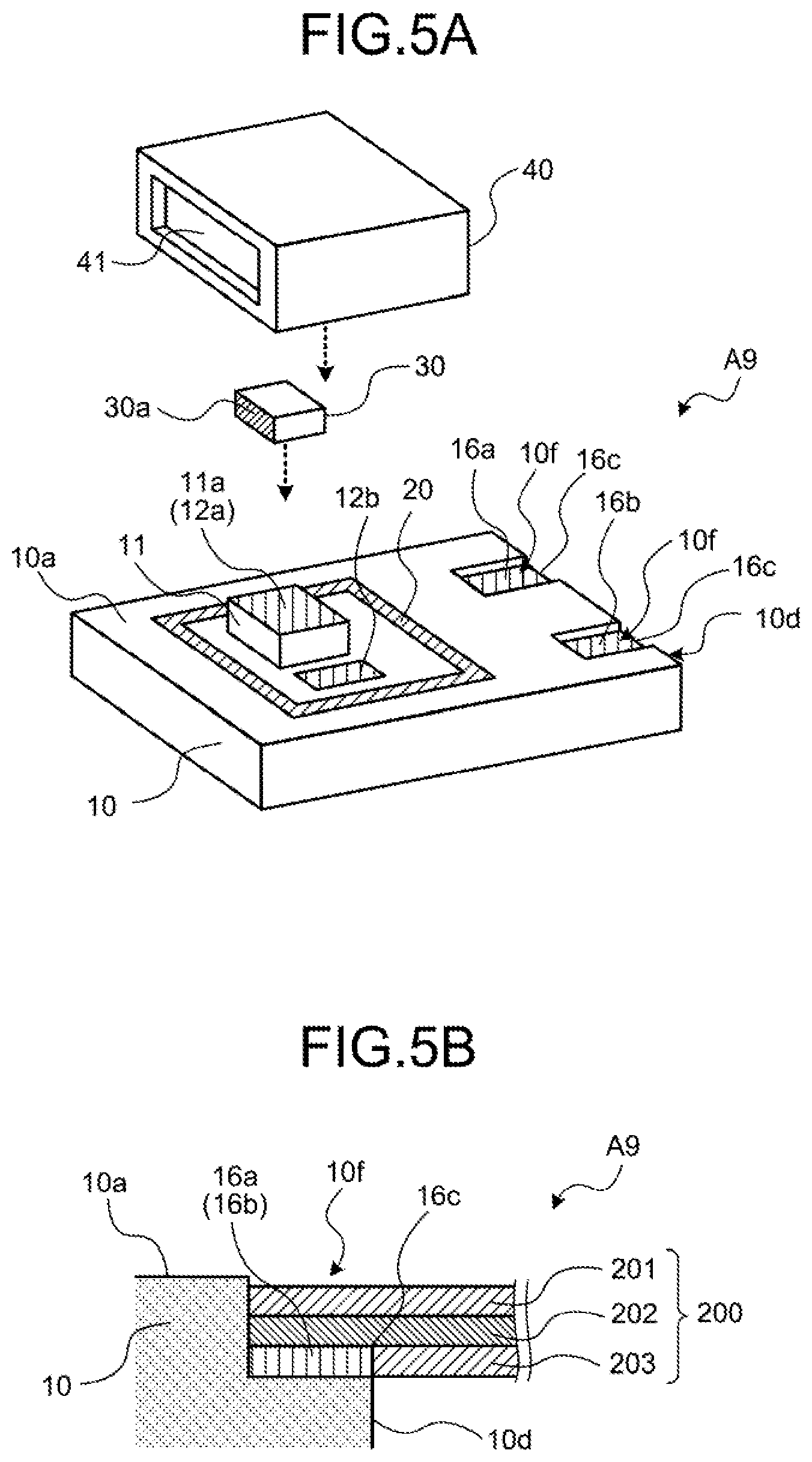 Patent US11784459 Figure 7 – Electrical element mounting package, array package, and electrical device