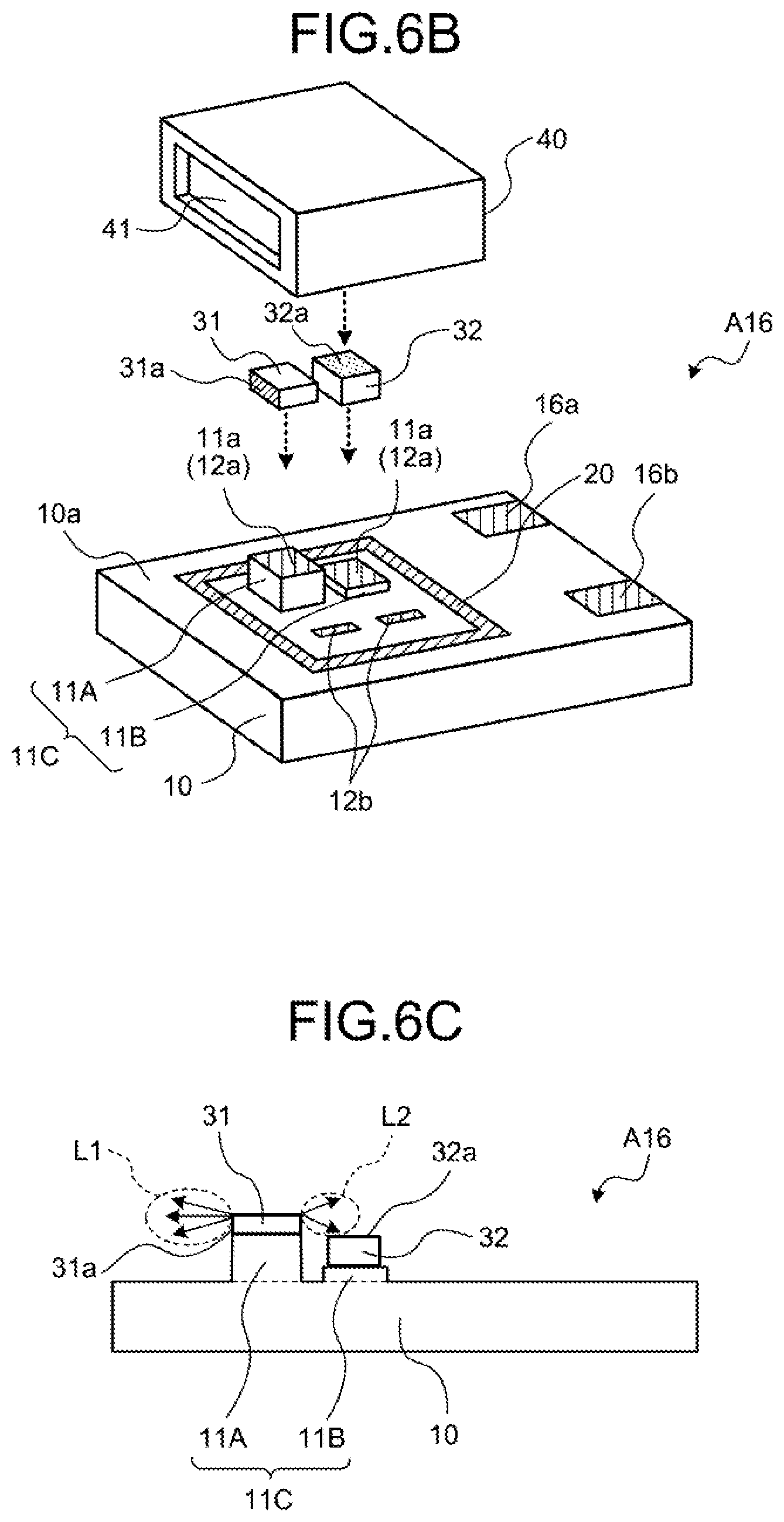 Patent US11784459 Figure 12 – Electrical element mounting package, array package, and electrical device