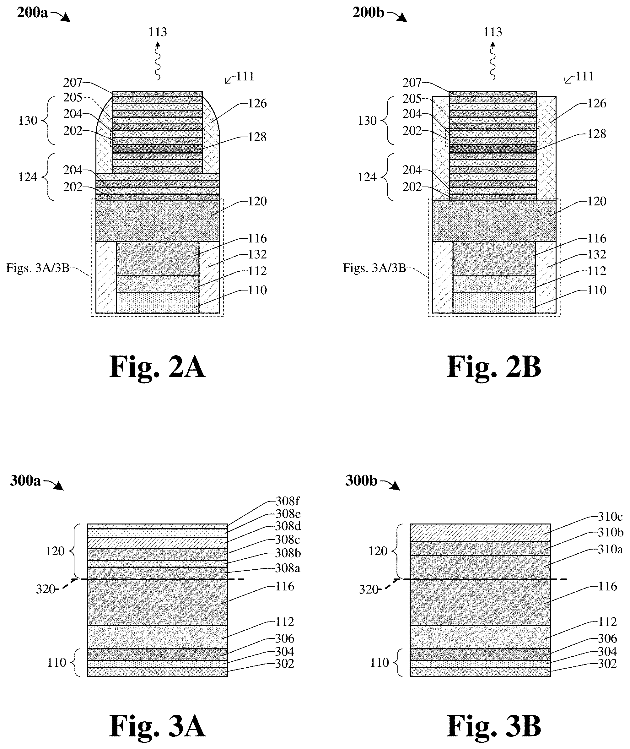 Patent US11784460 Figure 2 – Bump bonding structure to mitigate space contamination for III-V dies and CMOS dies