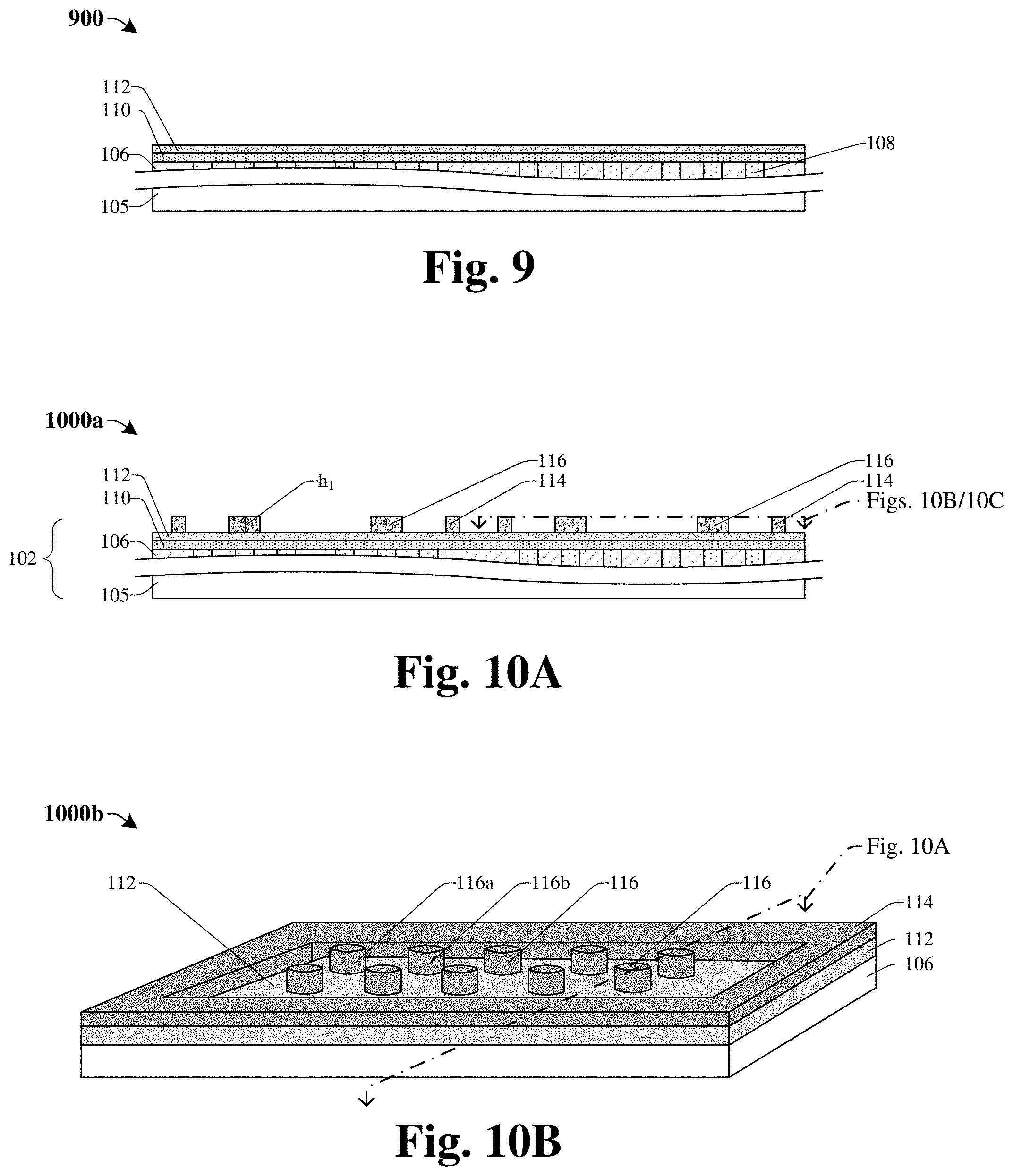 Patent US11784460 Figure 7 – Bump bonding structure to mitigate space contamination for III-V dies and CMOS dies