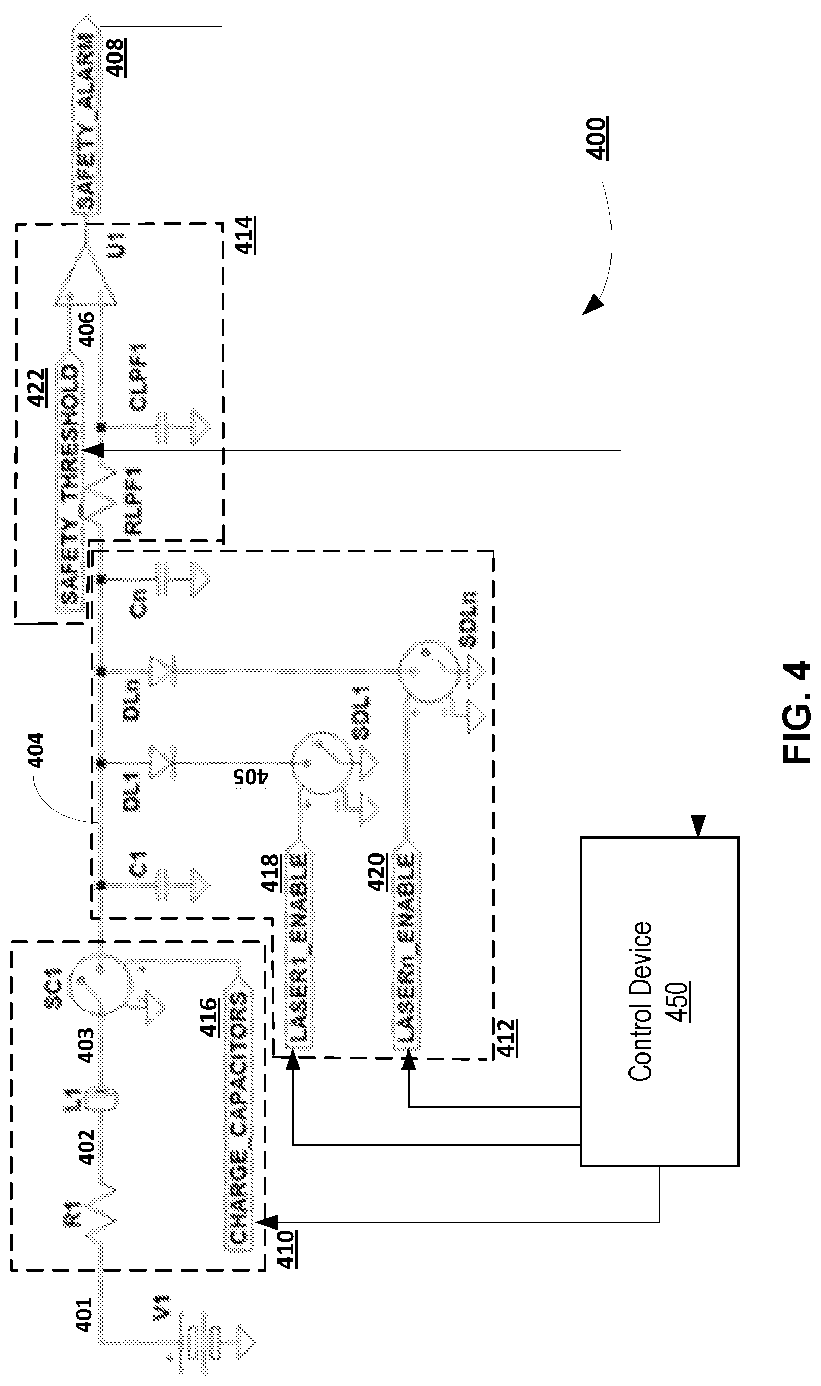 Patent US11784462 Figure 5 – Apparatus and methods for safe pulsed laser operation