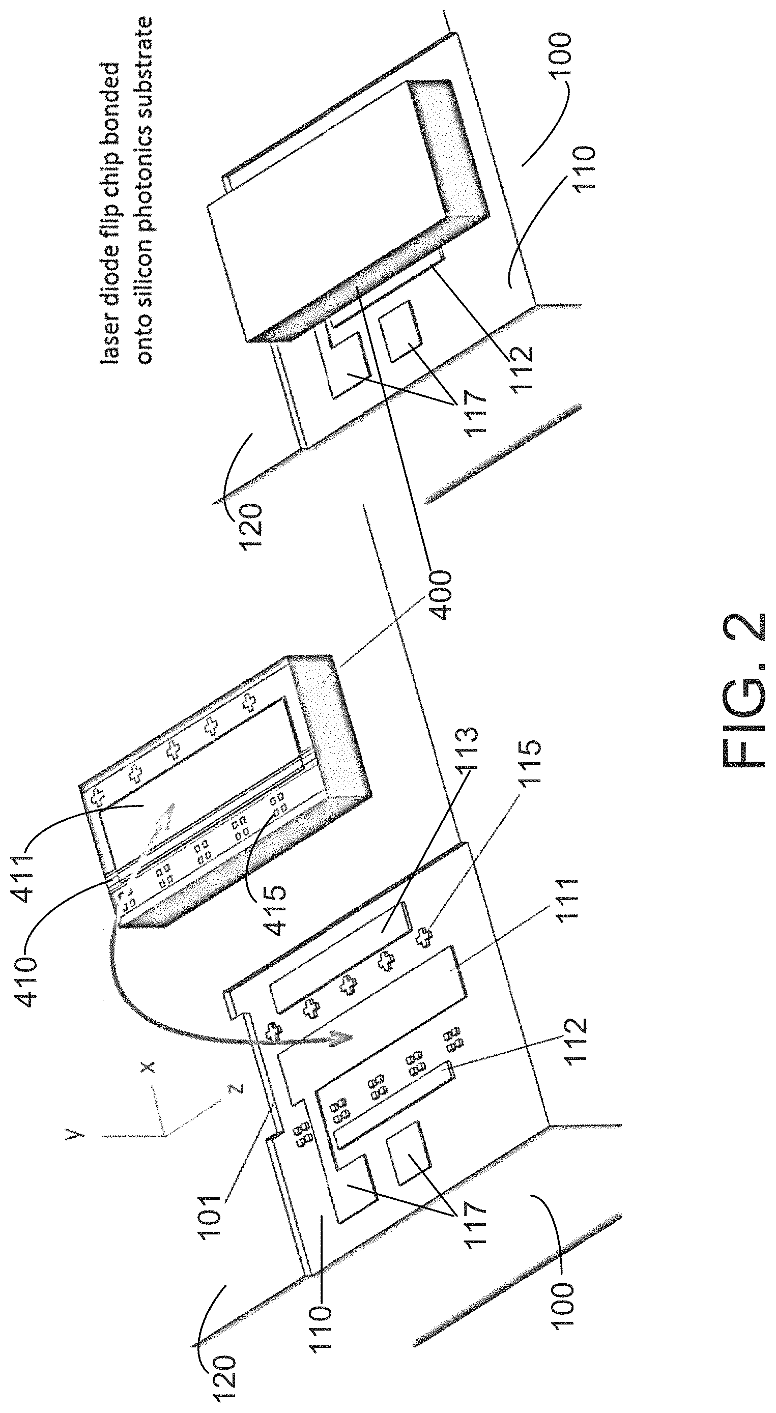 Patent US11784463 Figure 2 – Silicon photonics based tunable laser