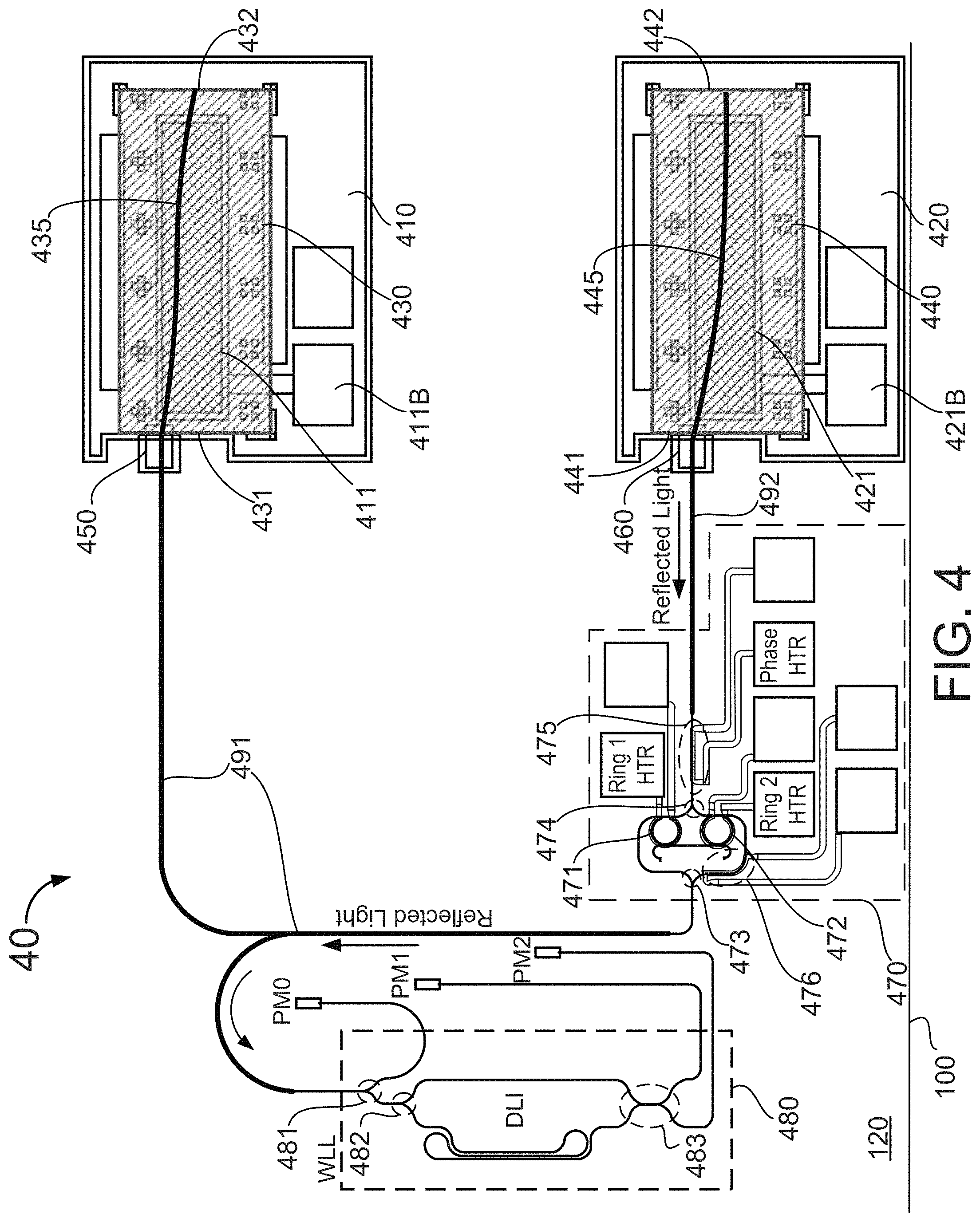 Patent US11784463 Figure 4 – Silicon photonics based tunable laser
