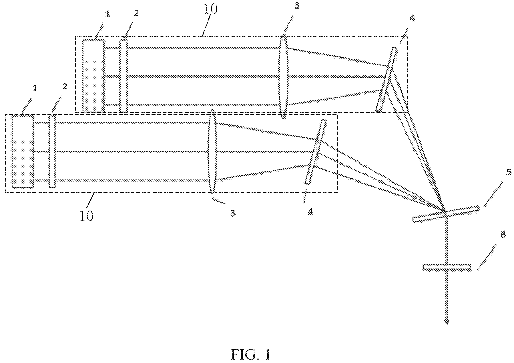 Patent US11784465 Figure 1 – Semiconductor laser beam combining device