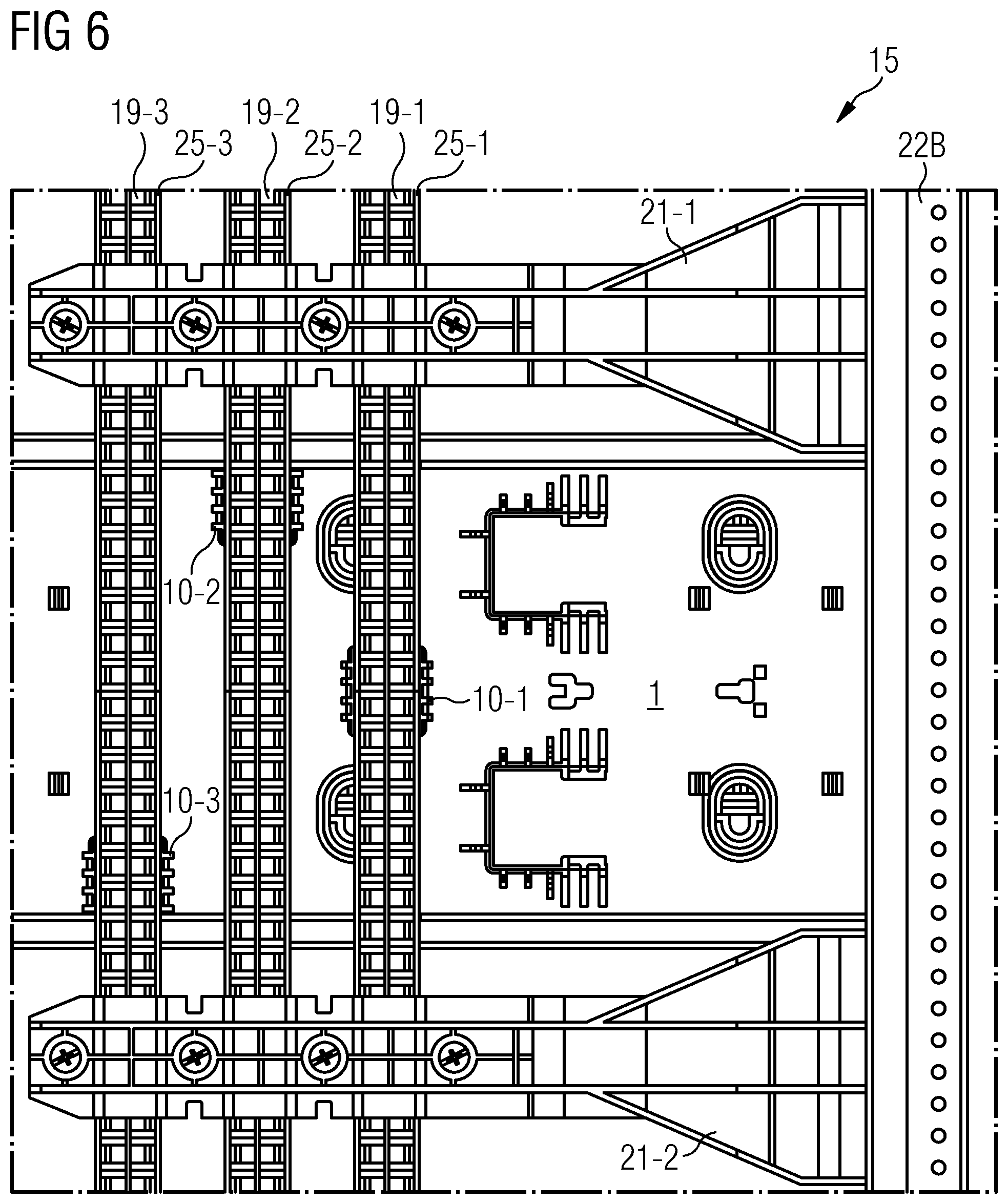 Patent US11784468 Figure 6 – Busbar board