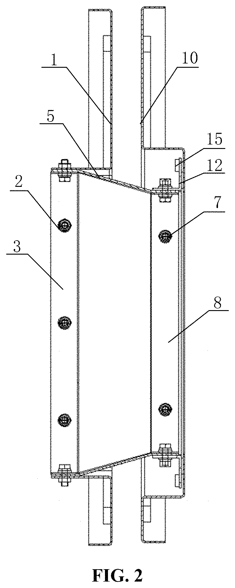 Patent US11784469 Figure 2 – Connector for combining cabinets and power distribution cabinet assembly